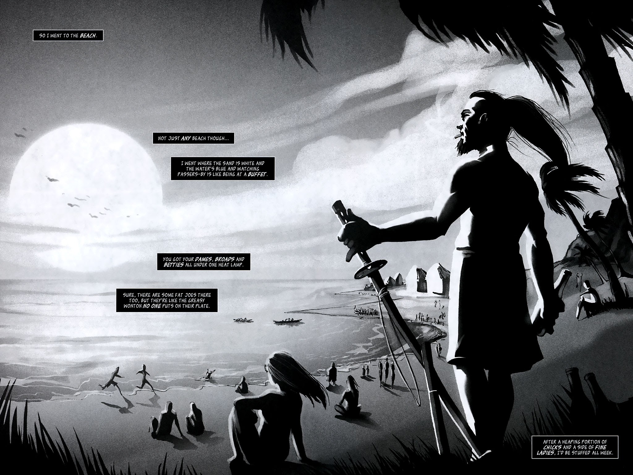 Read online Sam Noir: Ronin Holiday comic -  Issue #1 - 4