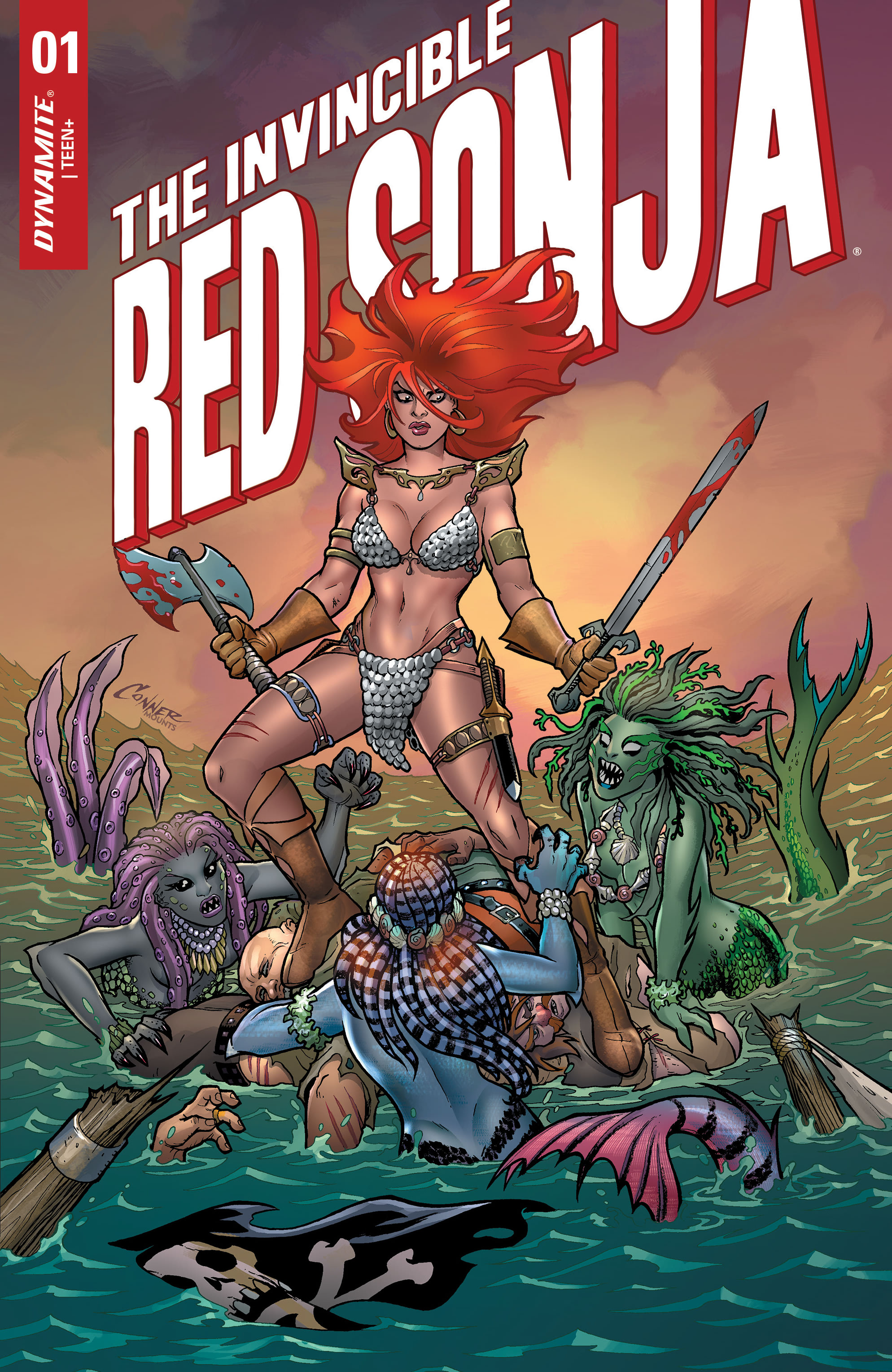 Read online The Invincible Red Sonja comic -  Issue #1 - 1