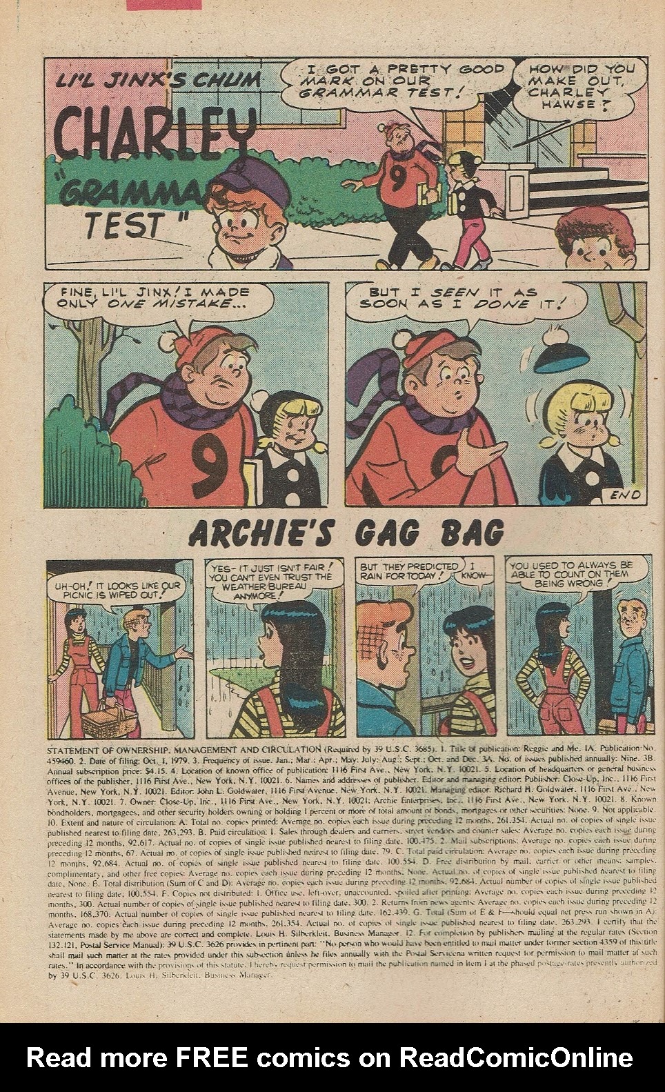 Read online Reggie and Me (1966) comic -  Issue #122 - 10