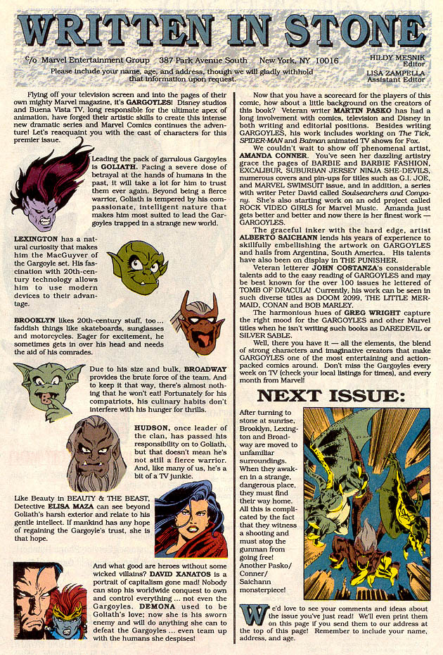 Read online Gargoyles (1995) comic -  Issue #1 - Fiends In High Places - 23