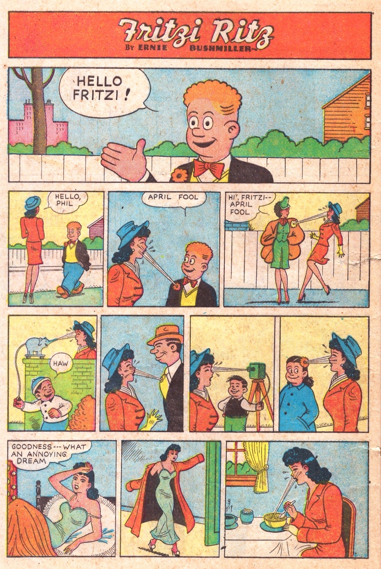 Read online Fritzi Ritz (1953) comic -  Issue #1 - 22