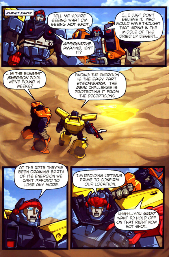 Read online Transformers Energon comic -  Issue #1 - 2