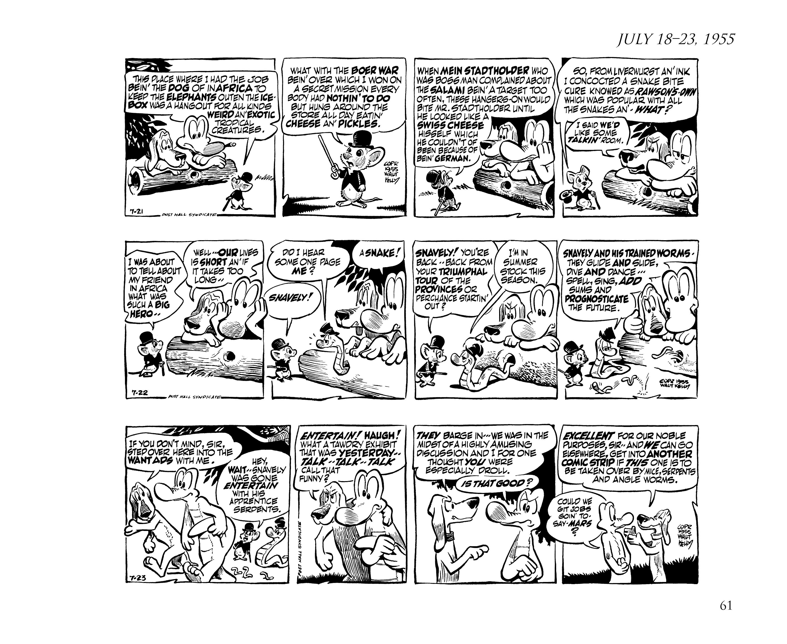 Read online Pogo by Walt Kelly: The Complete Syndicated Comic Strips comic -  Issue # TPB 4 (Part 1) - 73