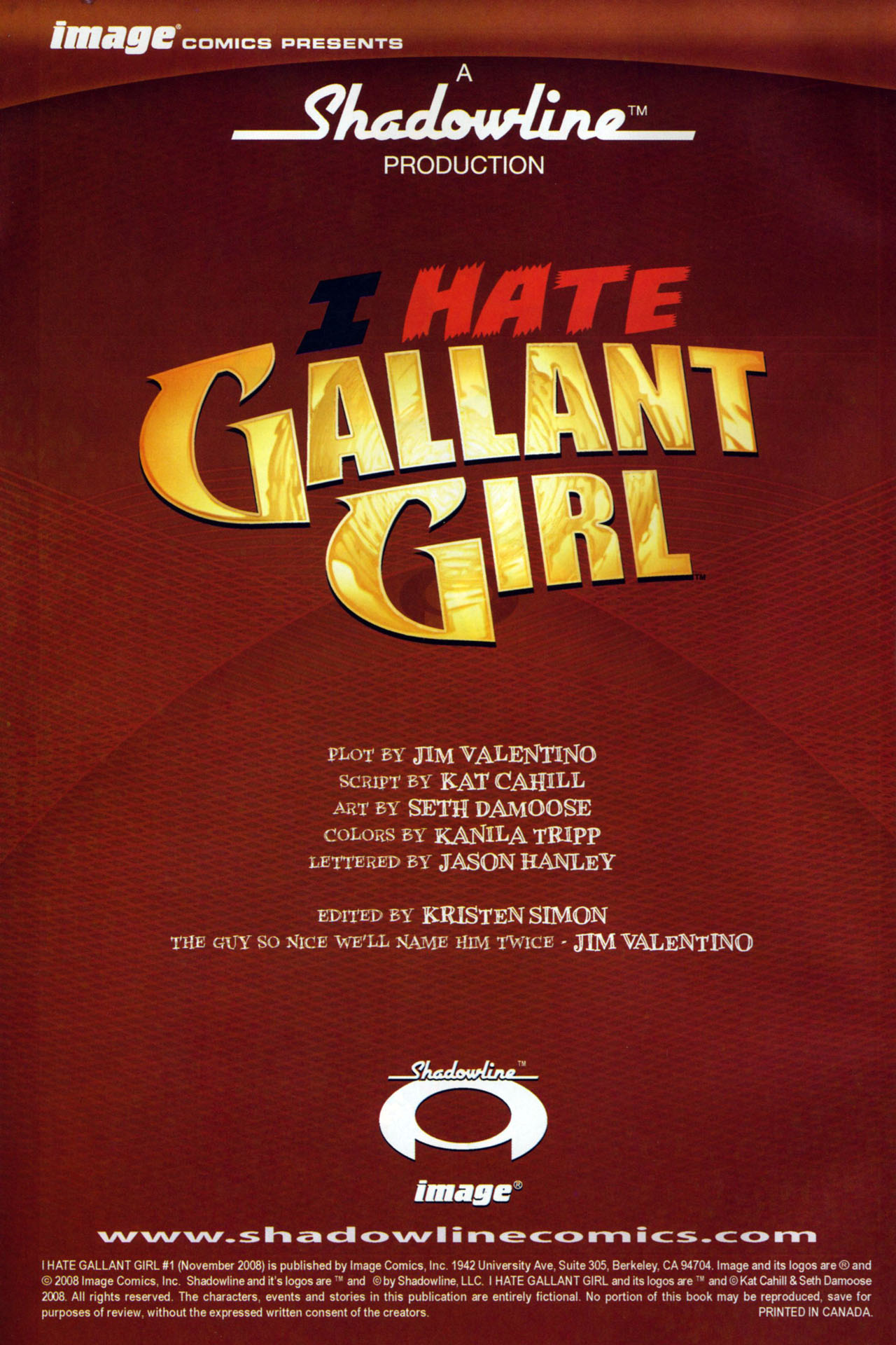 Read online I Hate Gallant Girl comic -  Issue #1 - 2