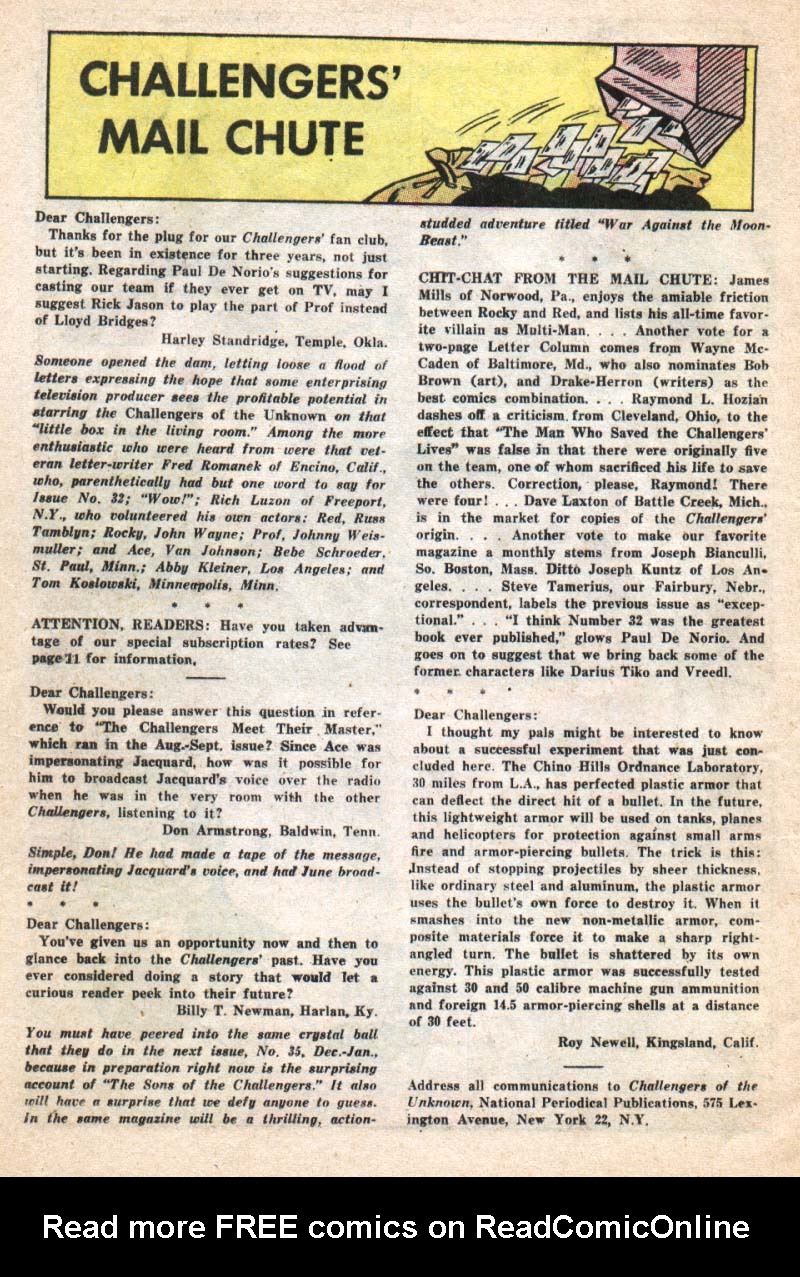 Read online Challengers of the Unknown (1958) comic -  Issue #34 - 18
