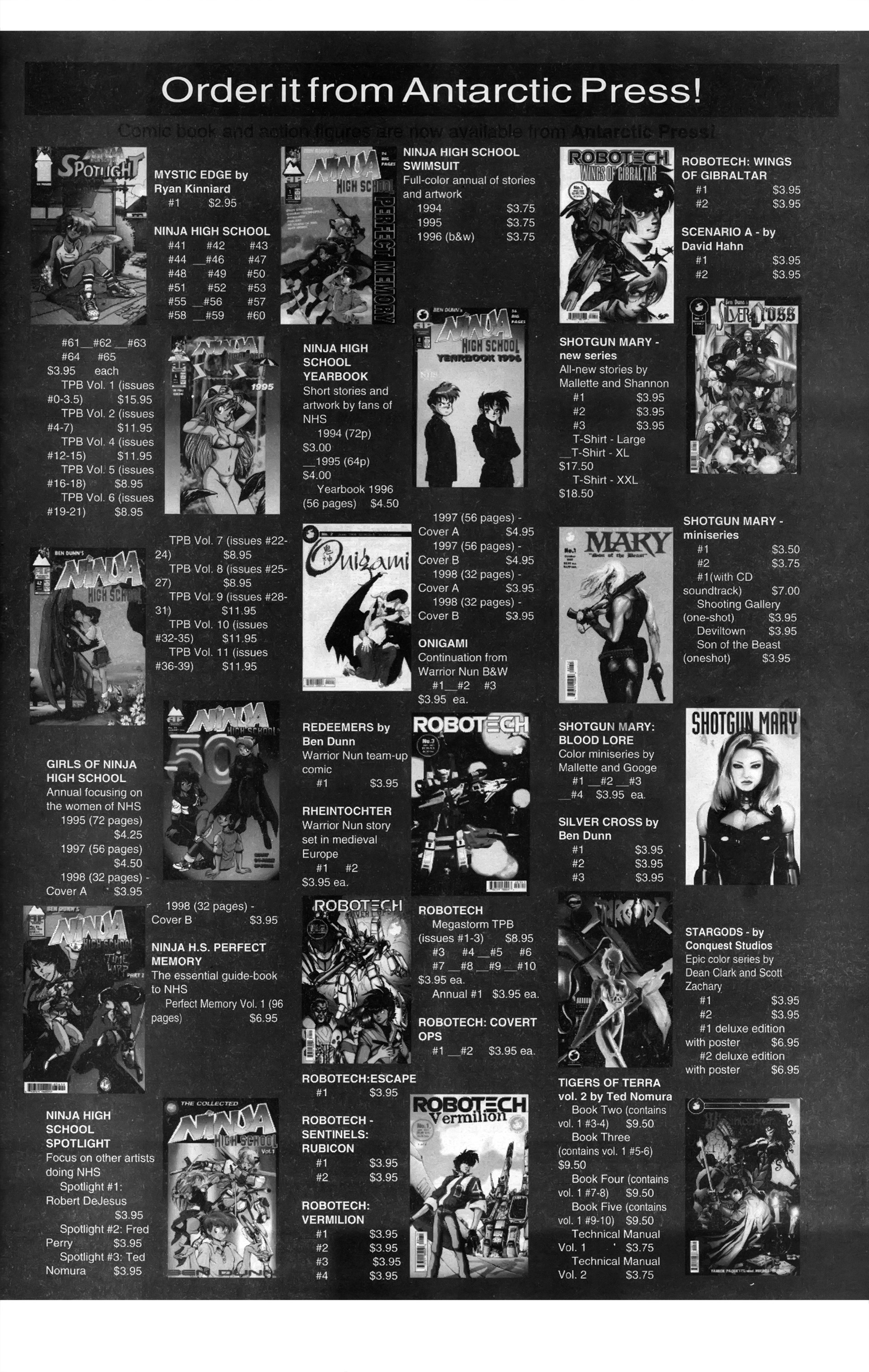 Read online Warrior Nun: Black & White comic -  Issue #17 - 33