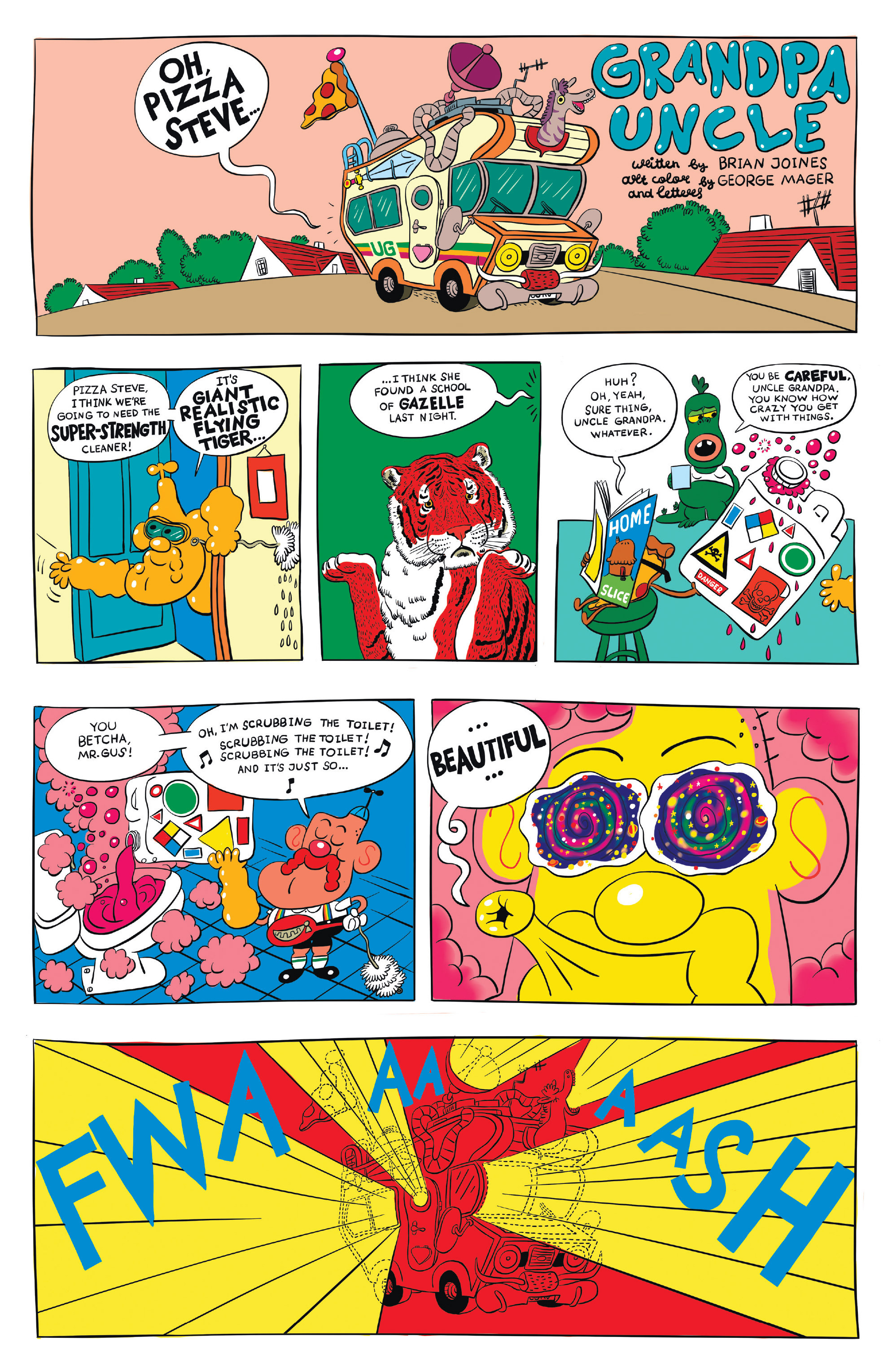 Read online Uncle Grandpa: Pizza Steve Special comic -  Issue # Full - 6