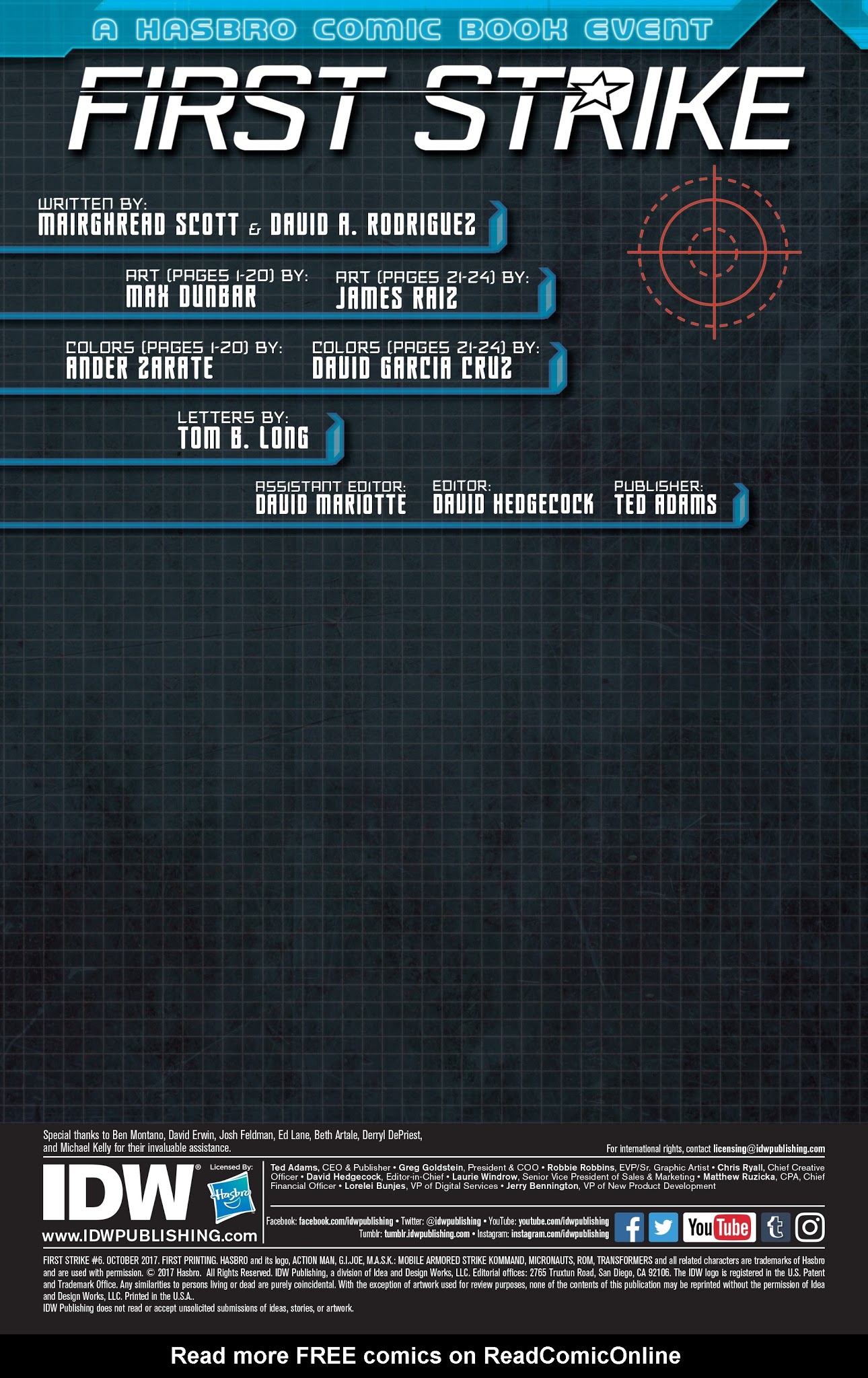 Read online First Strike comic -  Issue #6 - 2