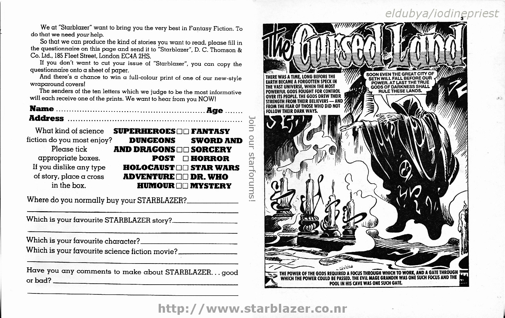 Read online Starblazer comic -  Issue #254 - 3