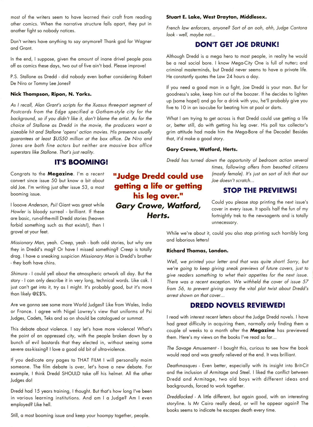 Read online Judge Dredd: The Megazine (vol. 2) comic -  Issue #58 - 40