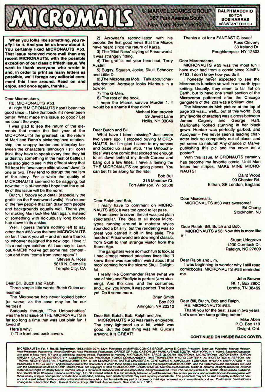 Read online Micronauts (1979) comic -  Issue #55 - 32