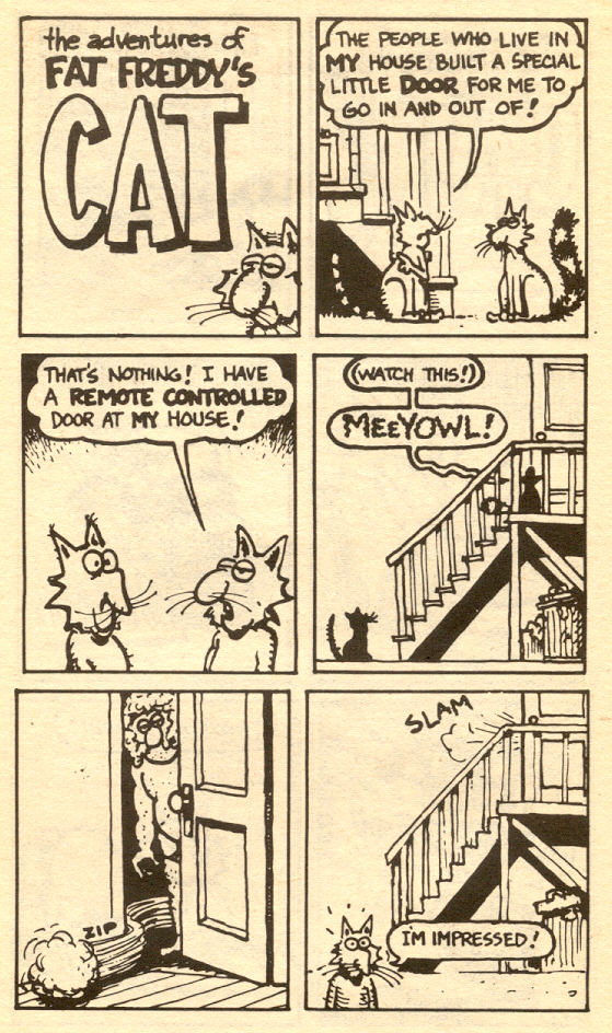 Read online Adventures of Fat Freddy's Cat comic -  Issue #3 - 22