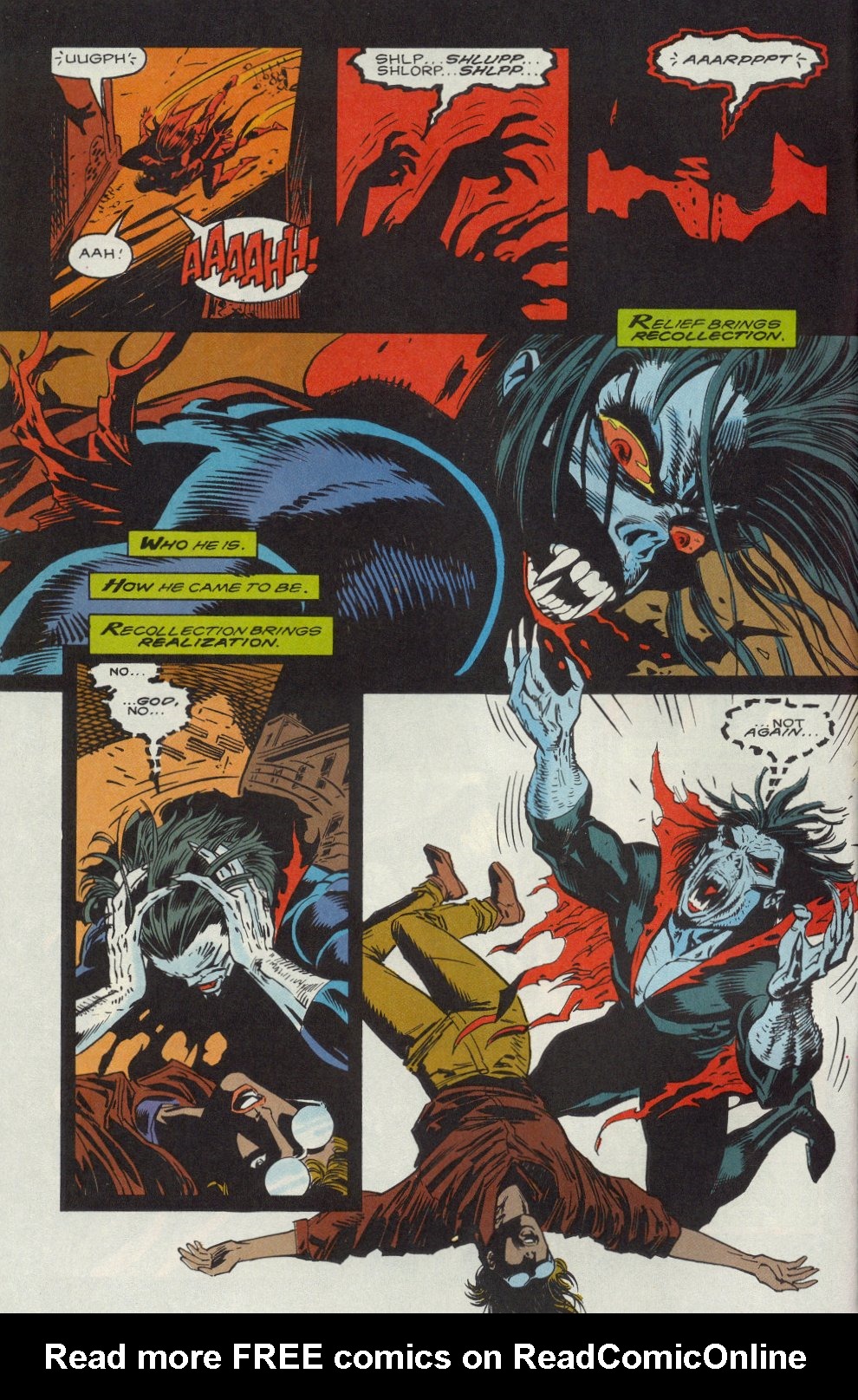 Read online Morbius: The Living Vampire (1992) comic -  Issue #1 - 6