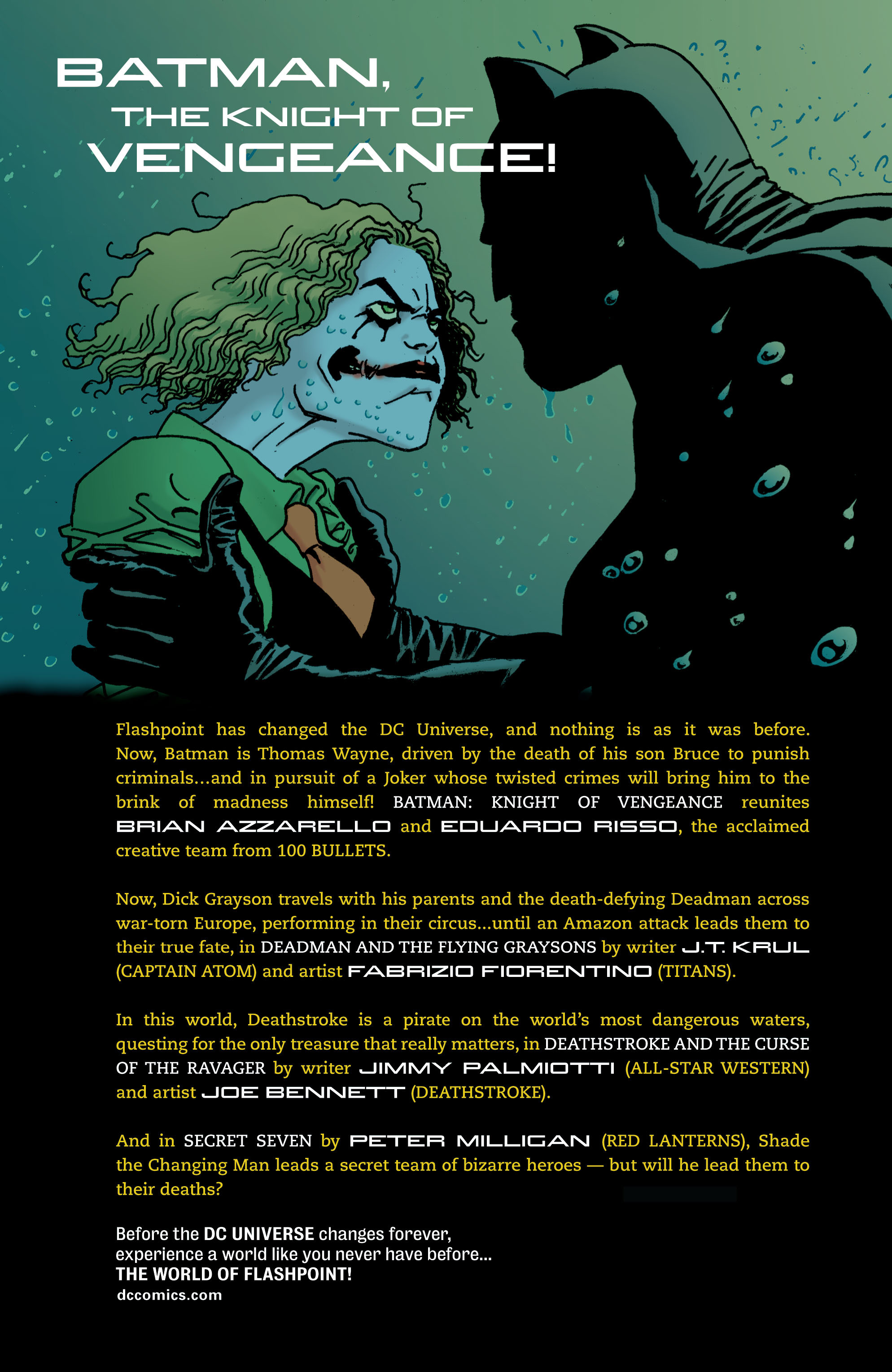 Read online Flashpoint: The World of Flashpoint Featuring Batman comic -  Issue # Full - 257