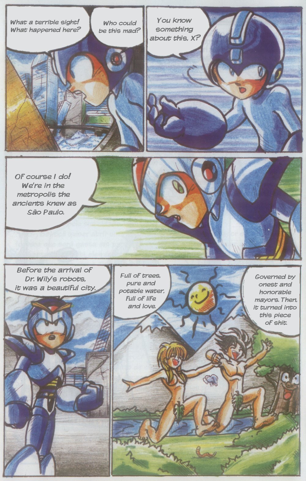 Read online Novas Aventuras de Megaman comic -  Issue #3 - 4