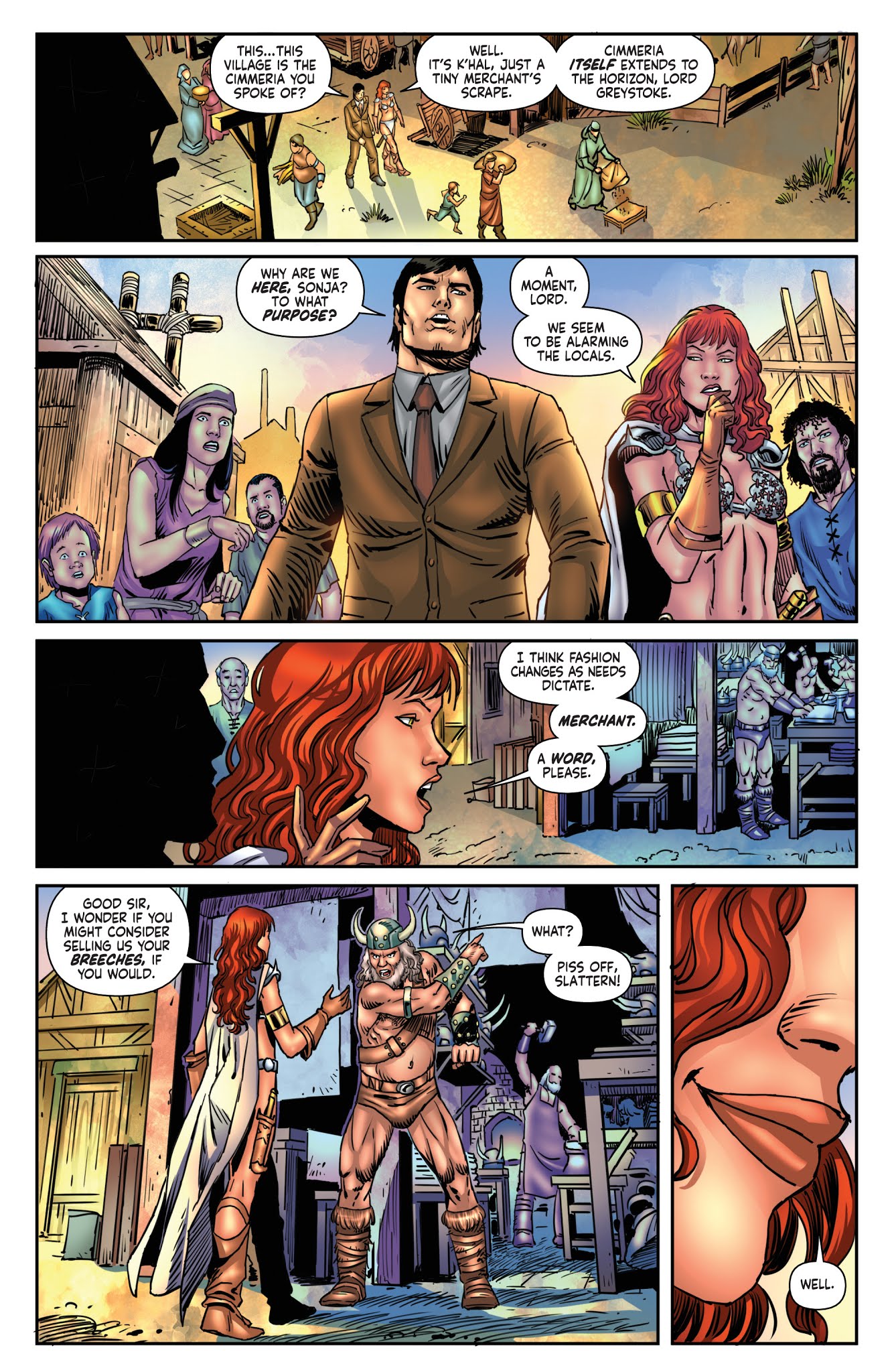 Read online Red Sonja/Tarzan comic -  Issue #4 - 11