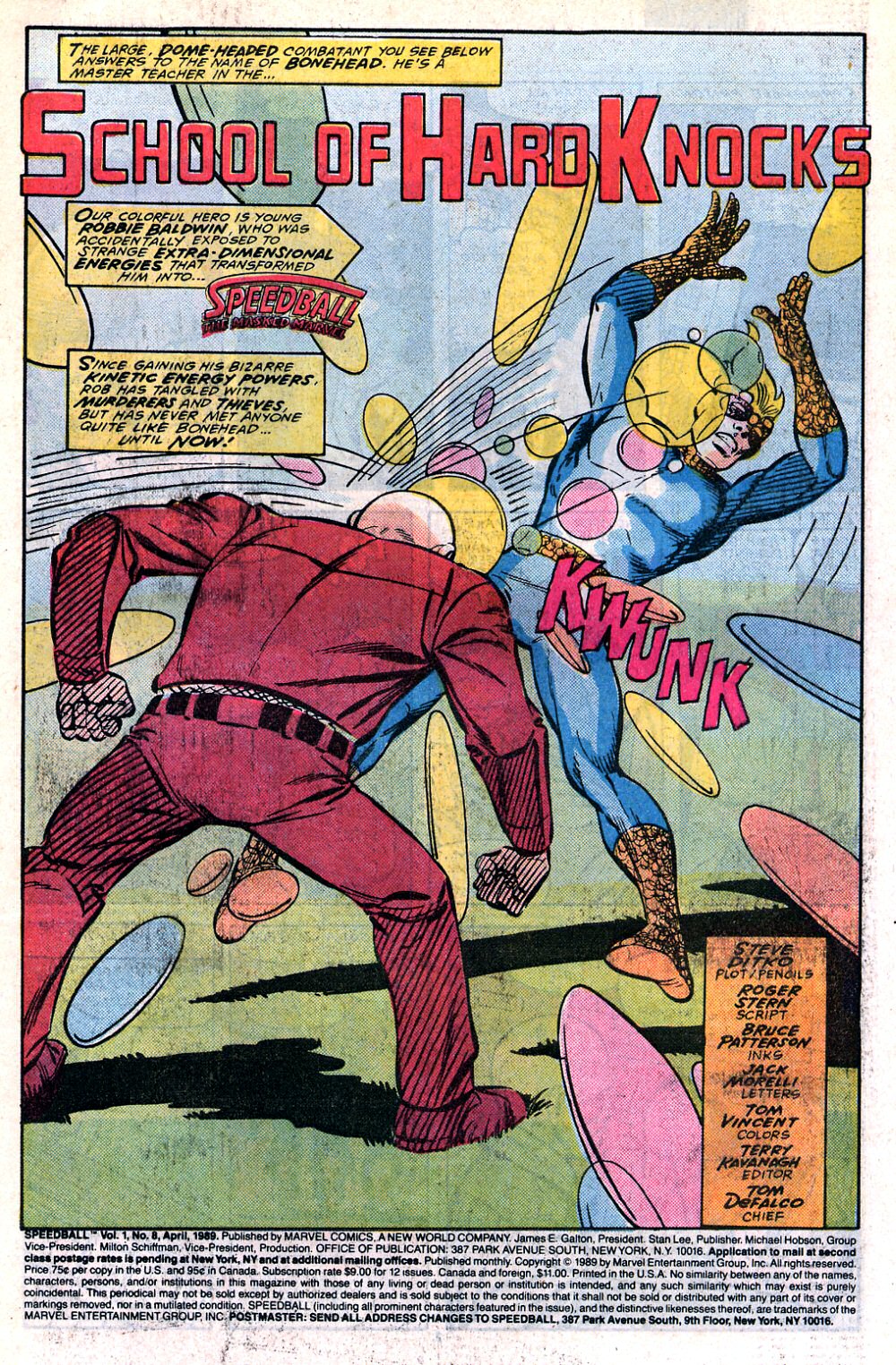 Read online Speedball comic -  Issue #8 - 2