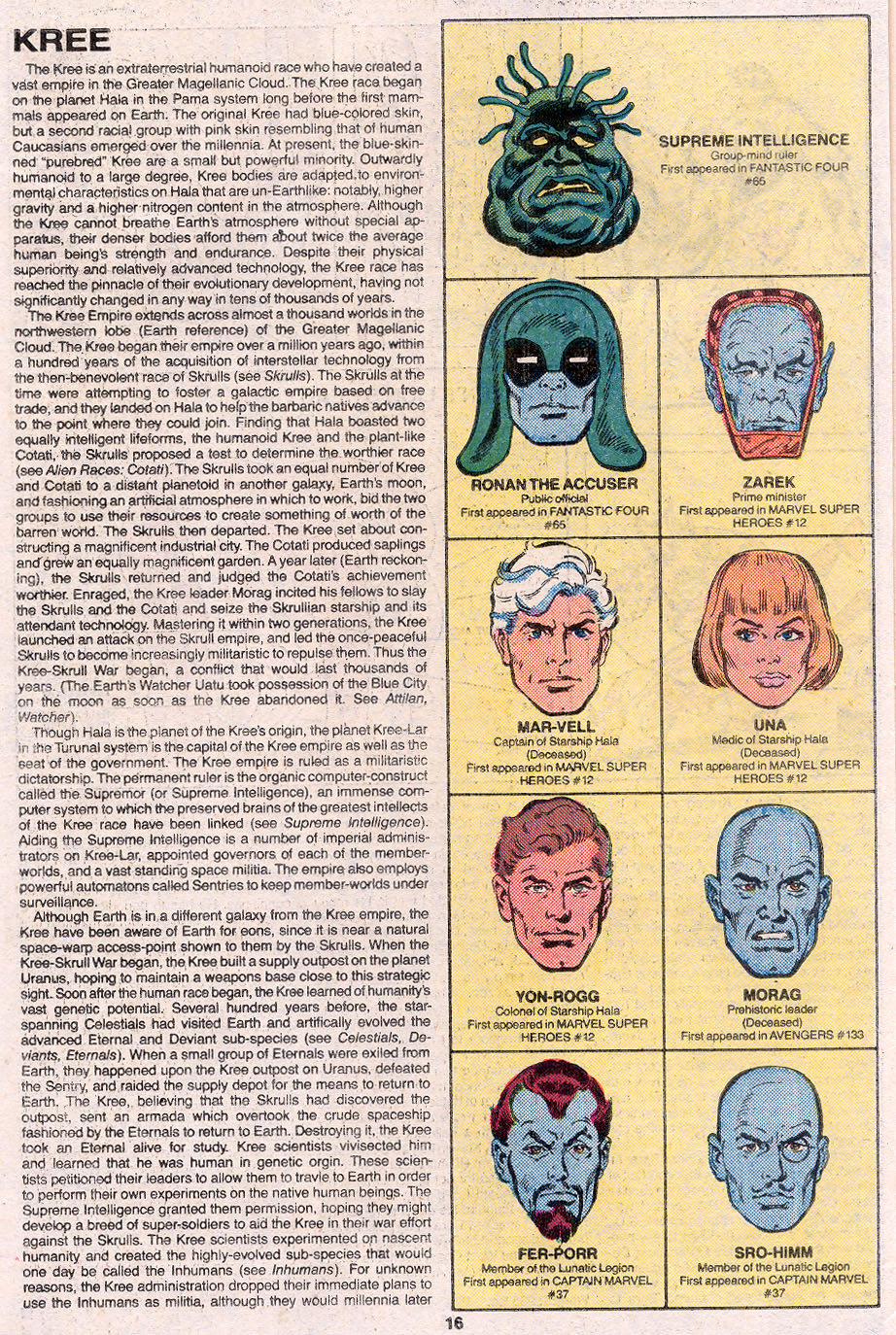 Read online The Official Handbook of the Marvel Universe Deluxe Edition comic -  Issue #7 - 18