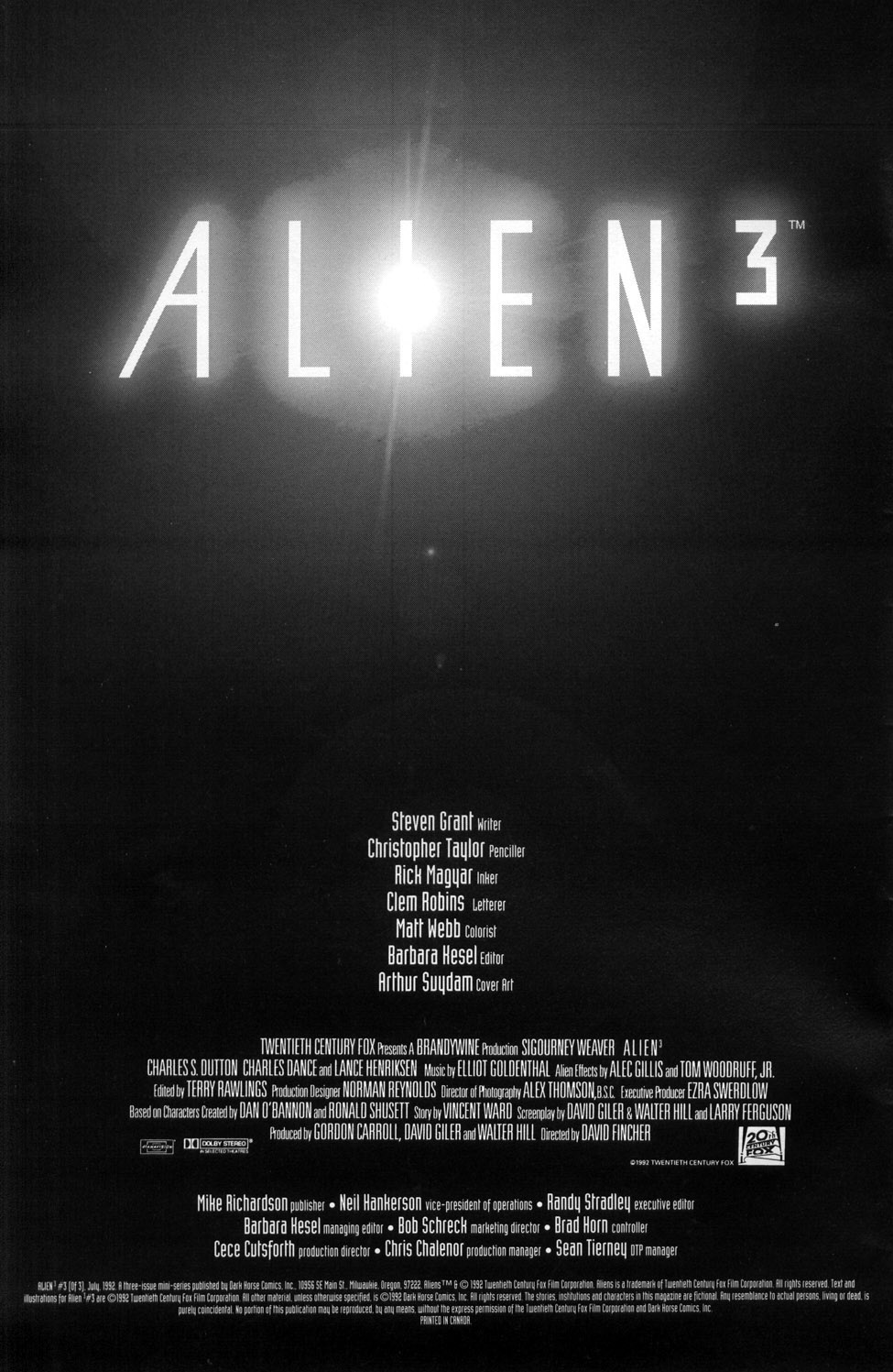 Read online Alien 3 comic -  Issue #3 - 2