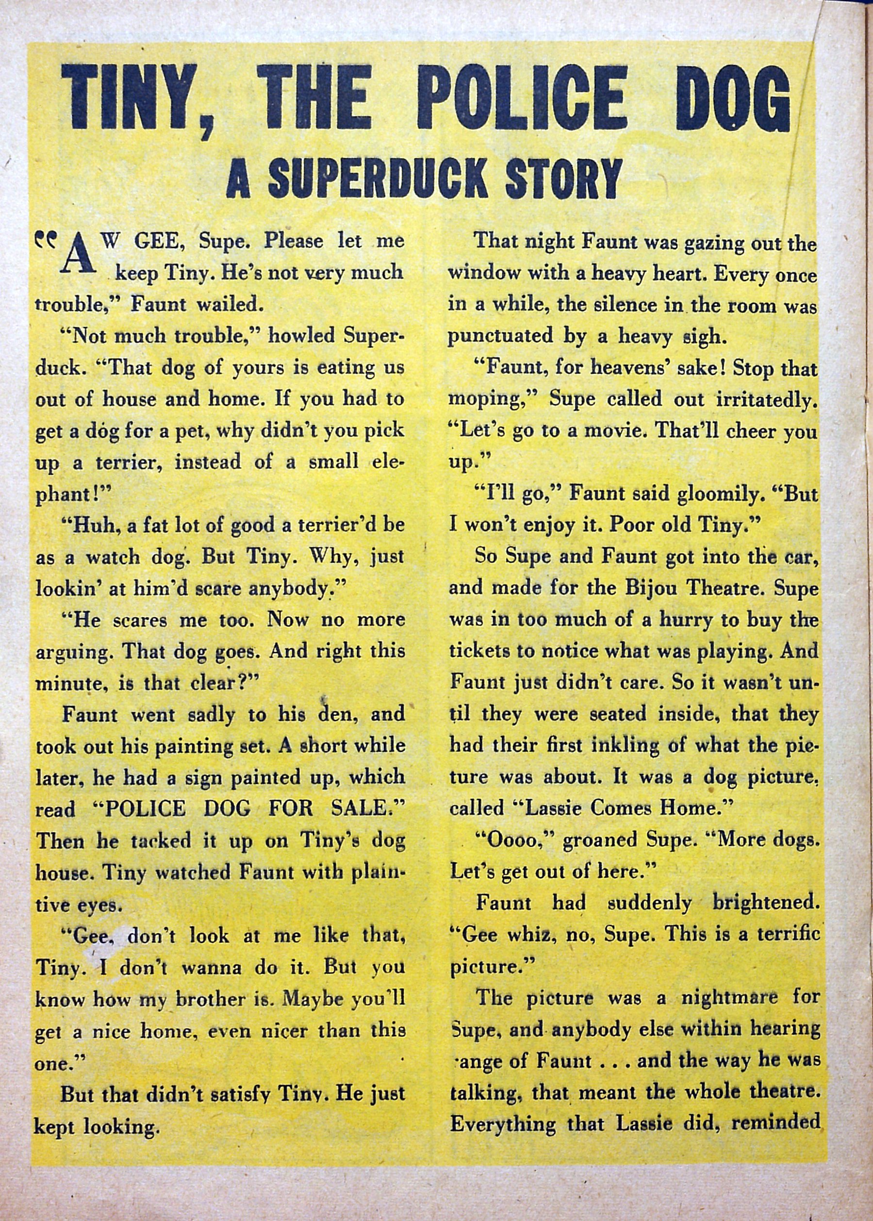 Read online Super Duck Comics comic -  Issue #10 - 29