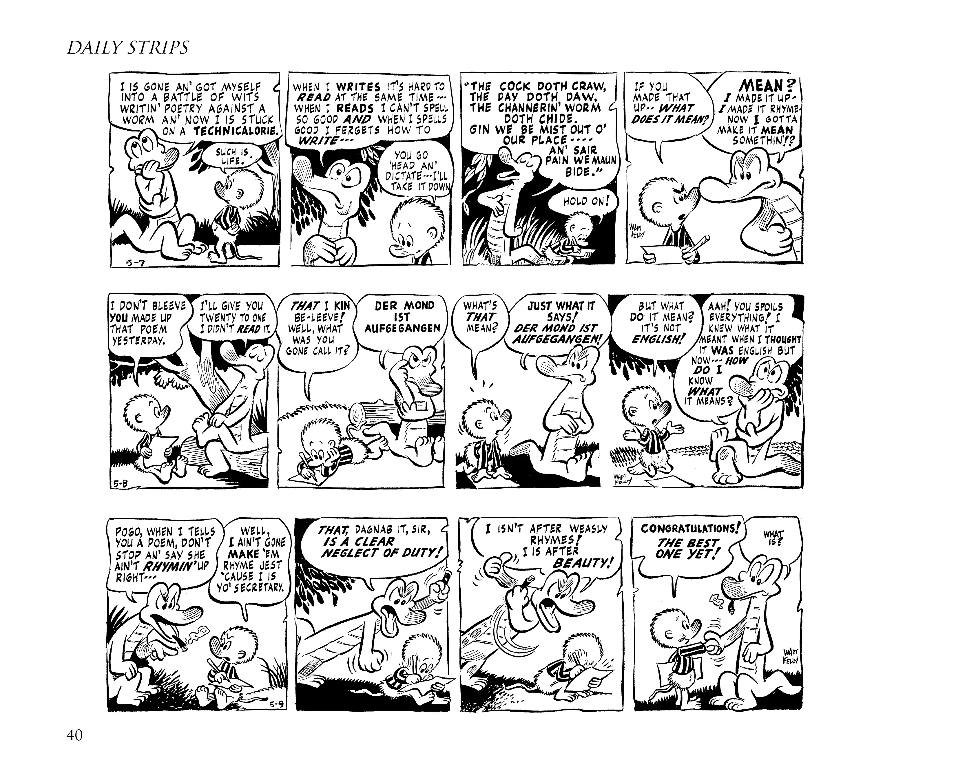 Read online Pogo by Walt Kelly: The Complete Syndicated Comic Strips comic -  Issue # TPB 2 (Part 1) - 58