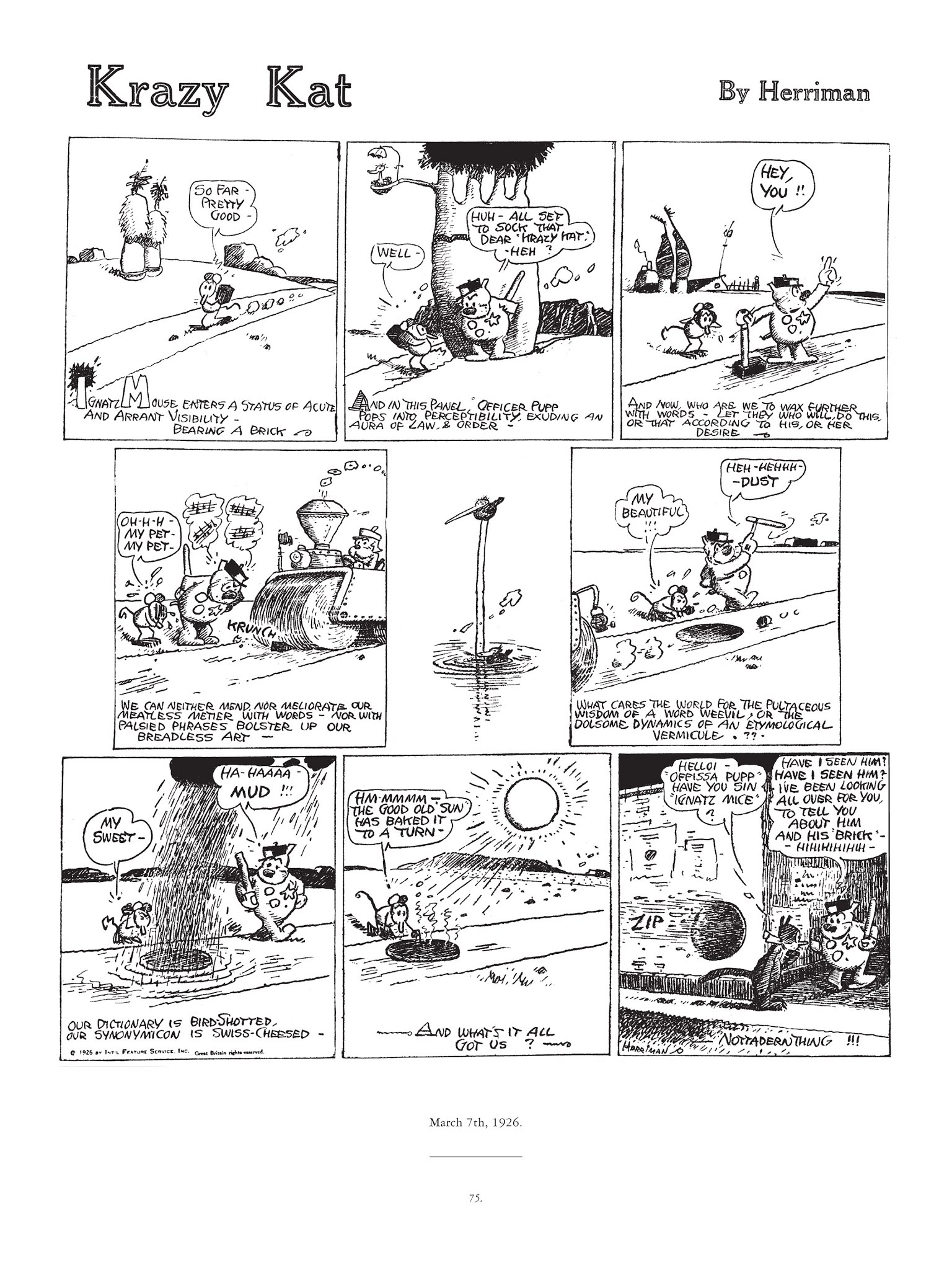 Read online Krazy & Ignatz comic -  Issue # TPB 4 - 76