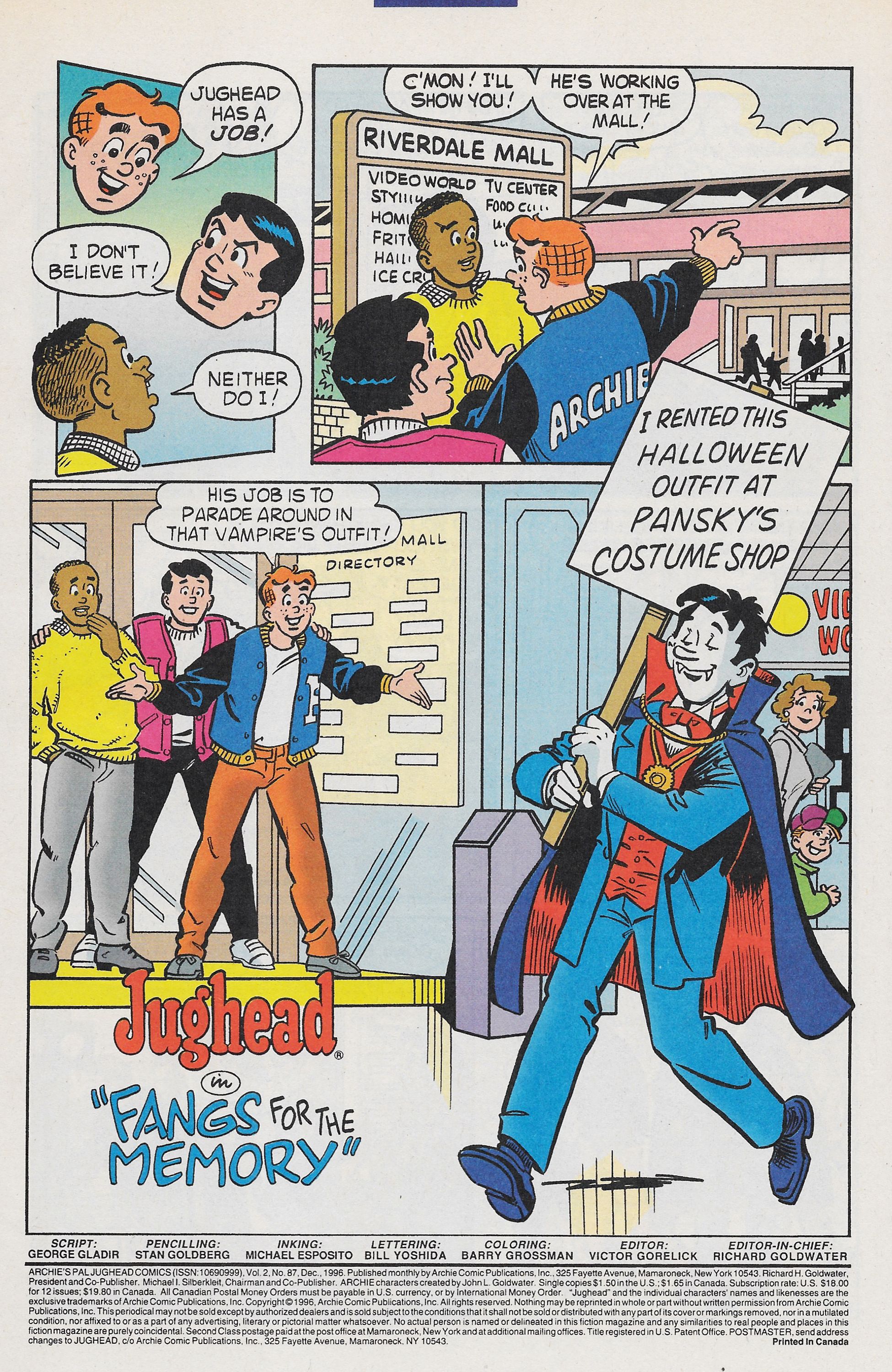 Read online Archie's Pal Jughead Comics comic -  Issue #87 - 3