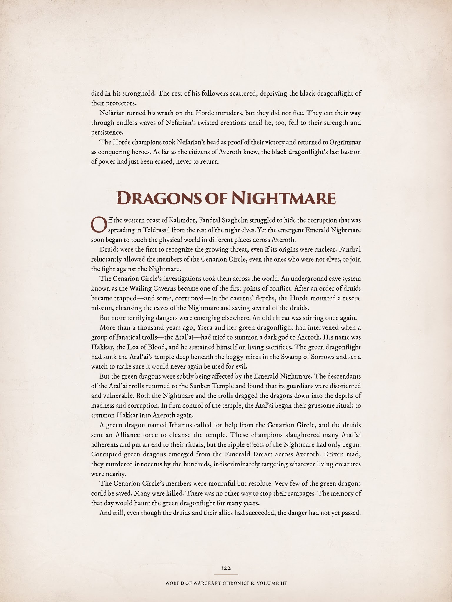 Read online World of Warcraft Chronicle Vol. 3 comic -  Issue # Full - 118