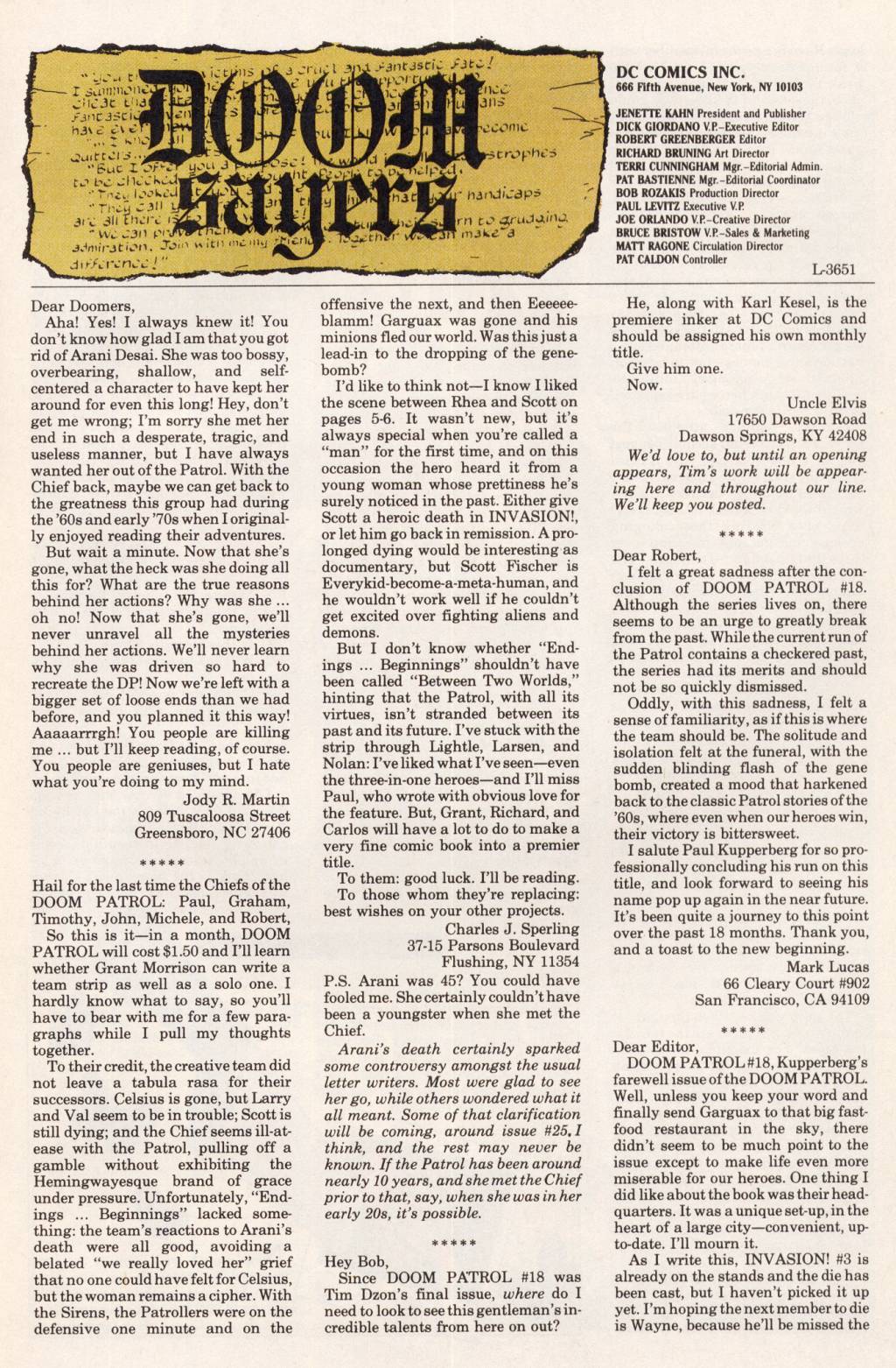 Read online Doom Patrol (1987) comic -  Issue #22 - 26