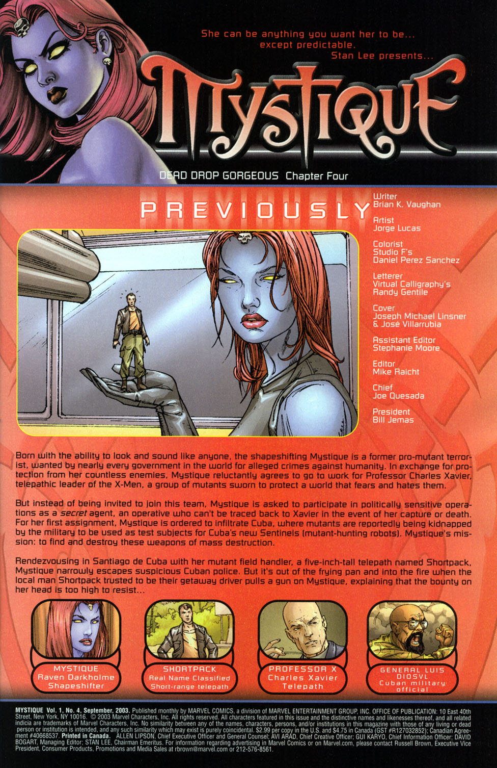 Read online Mystique comic -  Issue #4 - 2