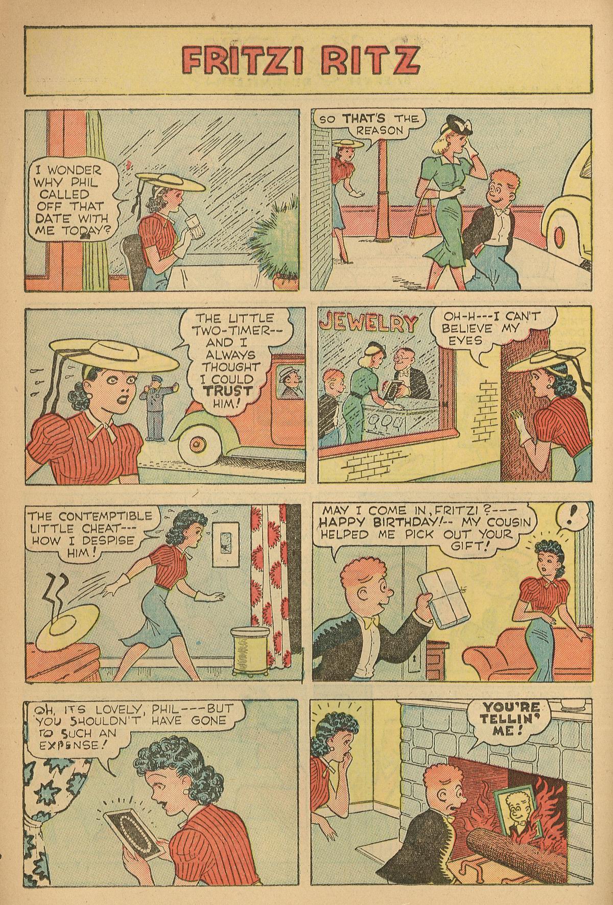 Read online Fritzi Ritz (1953) comic -  Issue #4 - 14