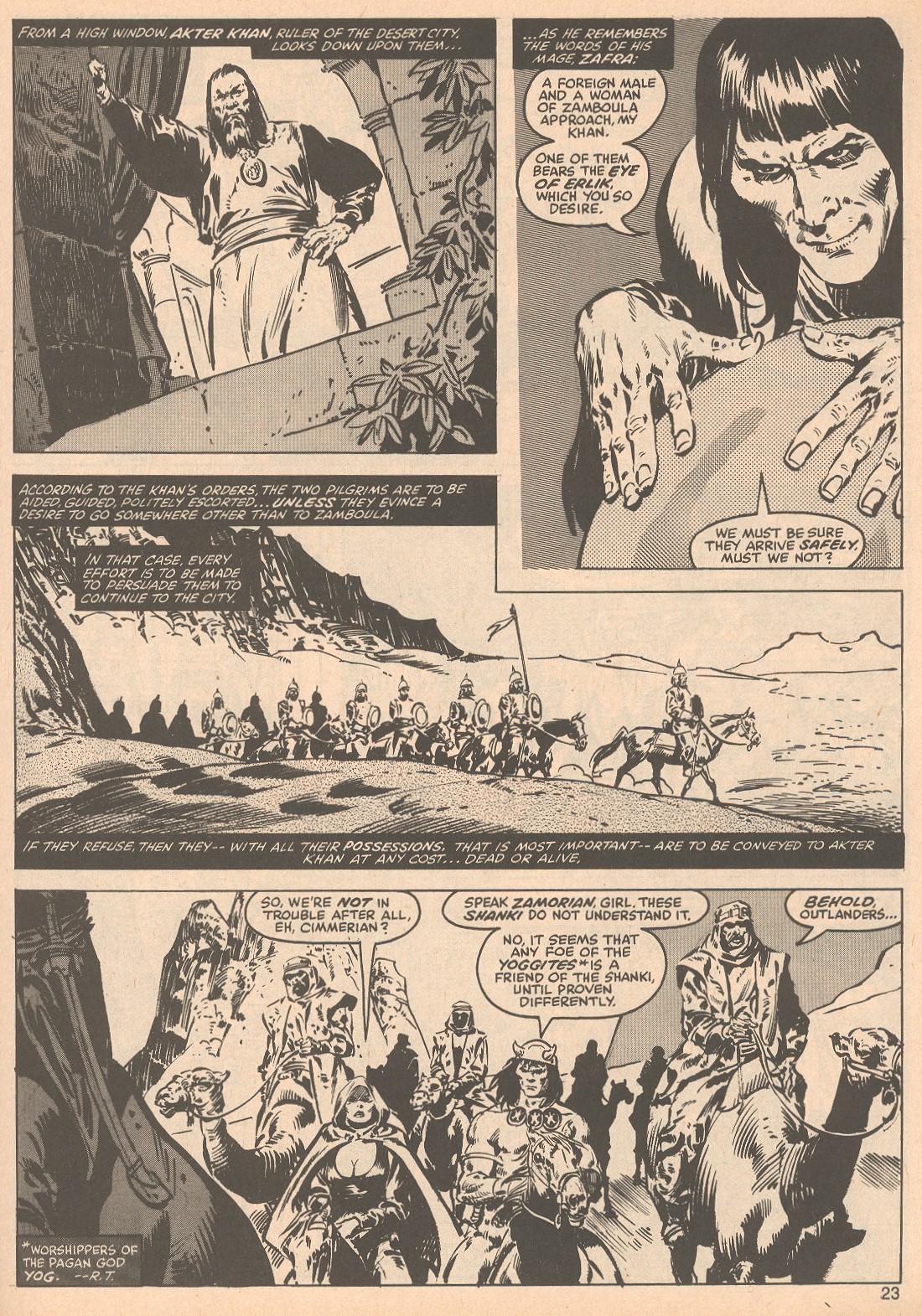 Read online The Savage Sword Of Conan comic -  Issue #57 - 23