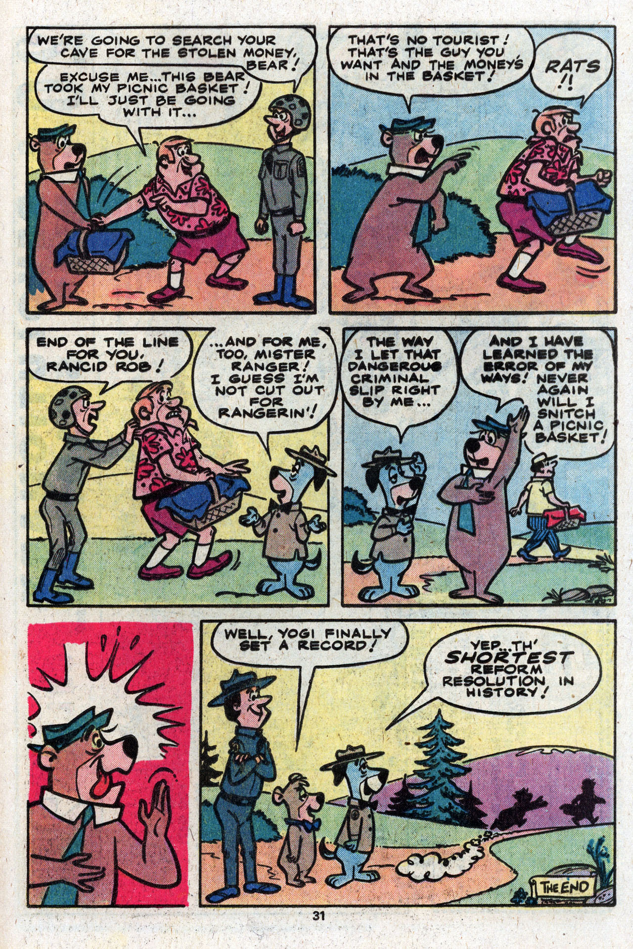 Read online Yogi Bear comic -  Issue #9 - 33