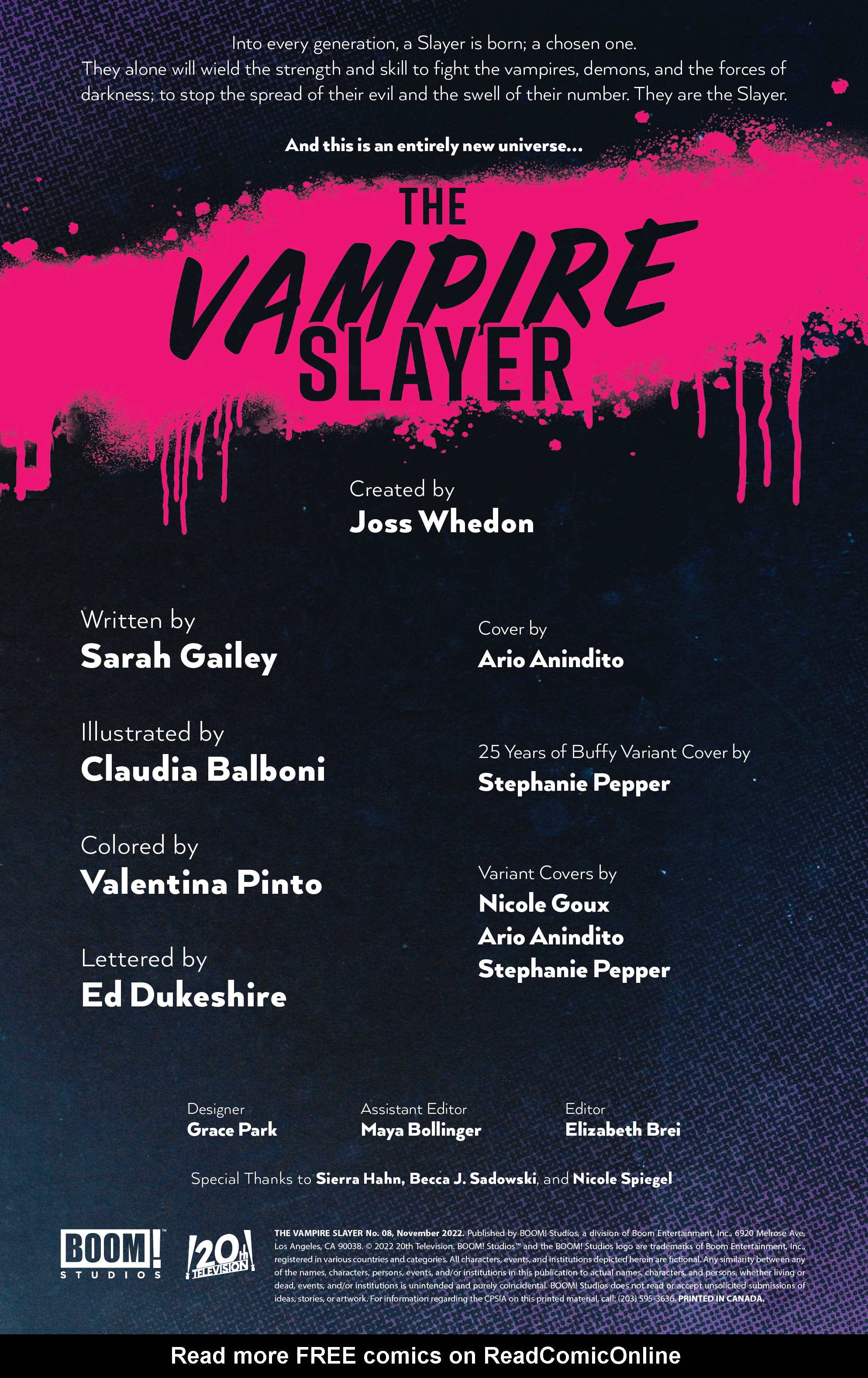 Read online The Vampire Slayer comic -  Issue #8 - 2