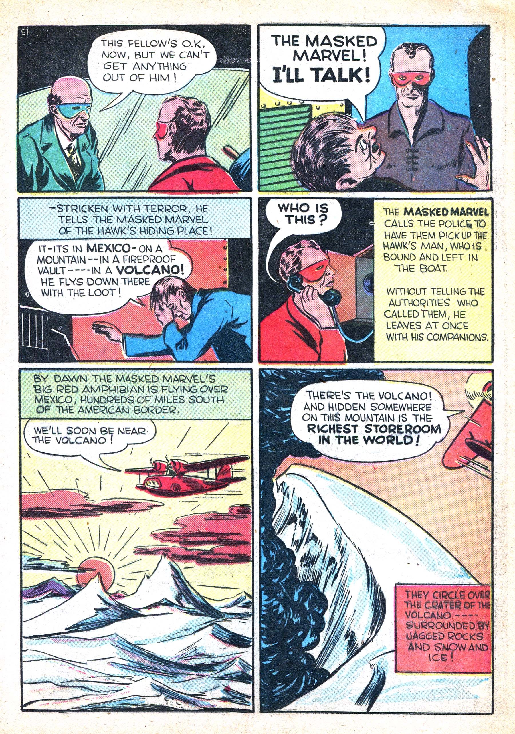 Read online Masked Marvel comic -  Issue #1 - 17