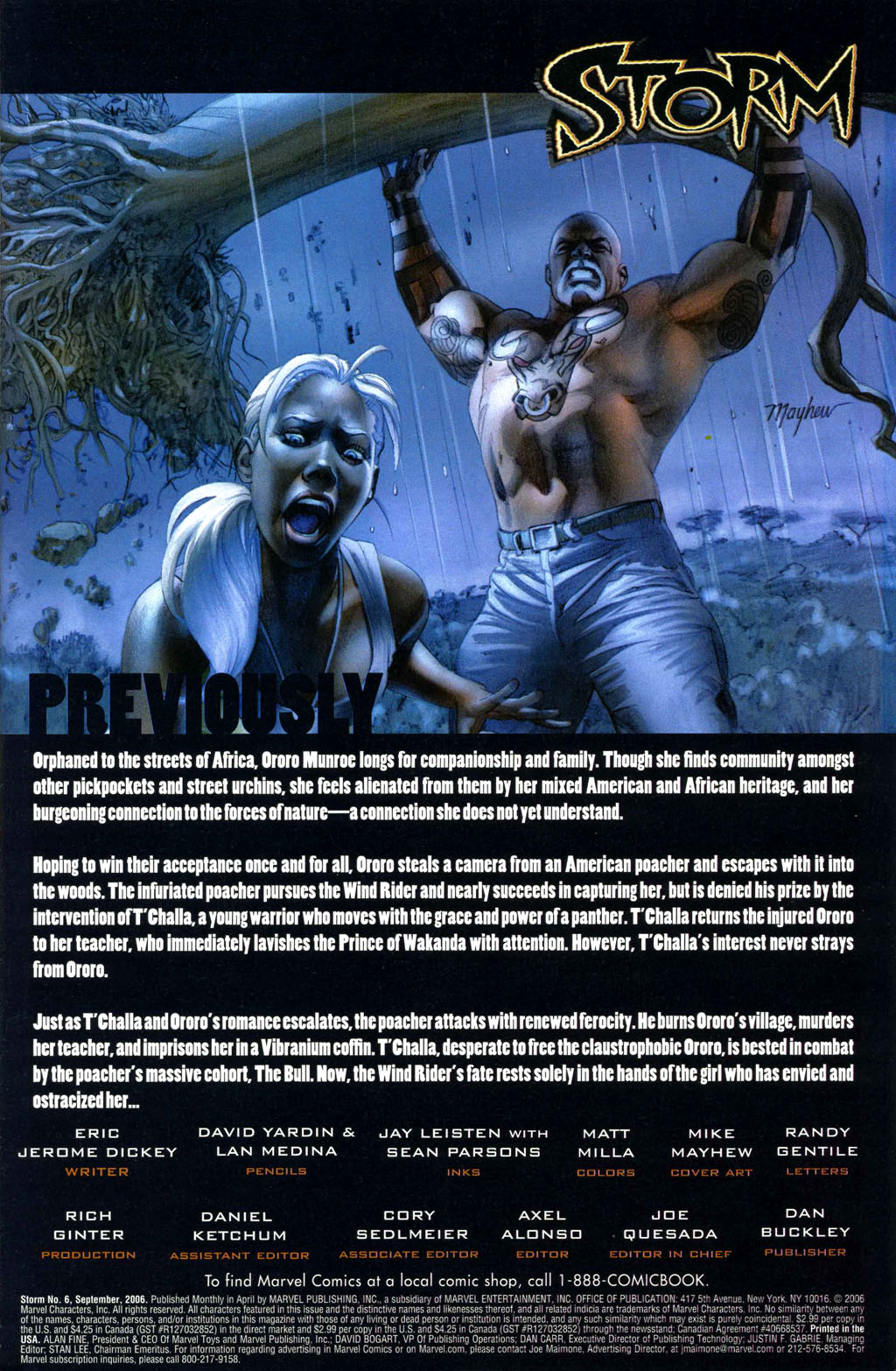 Read online Storm (2006) comic -  Issue #6 - 2