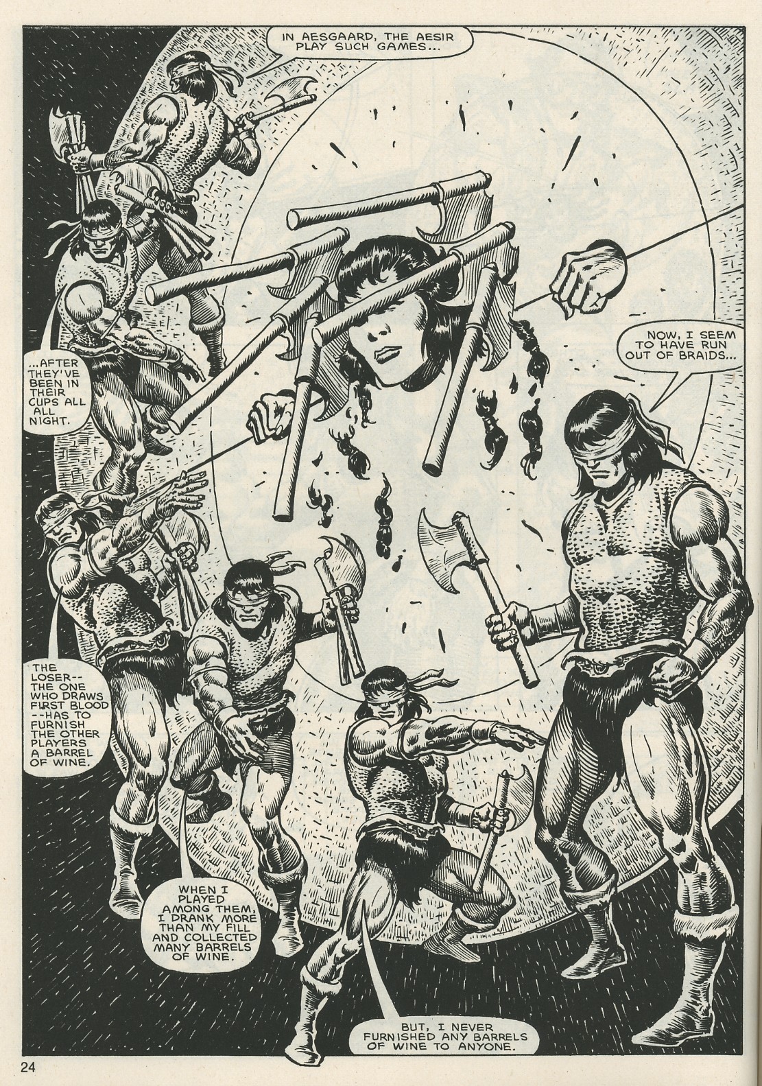 Read online The Savage Sword Of Conan comic -  Issue #119 - 23
