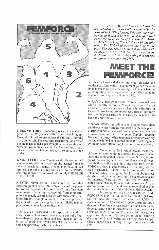 Read online Femforce Special comic -  Issue #2 - 18