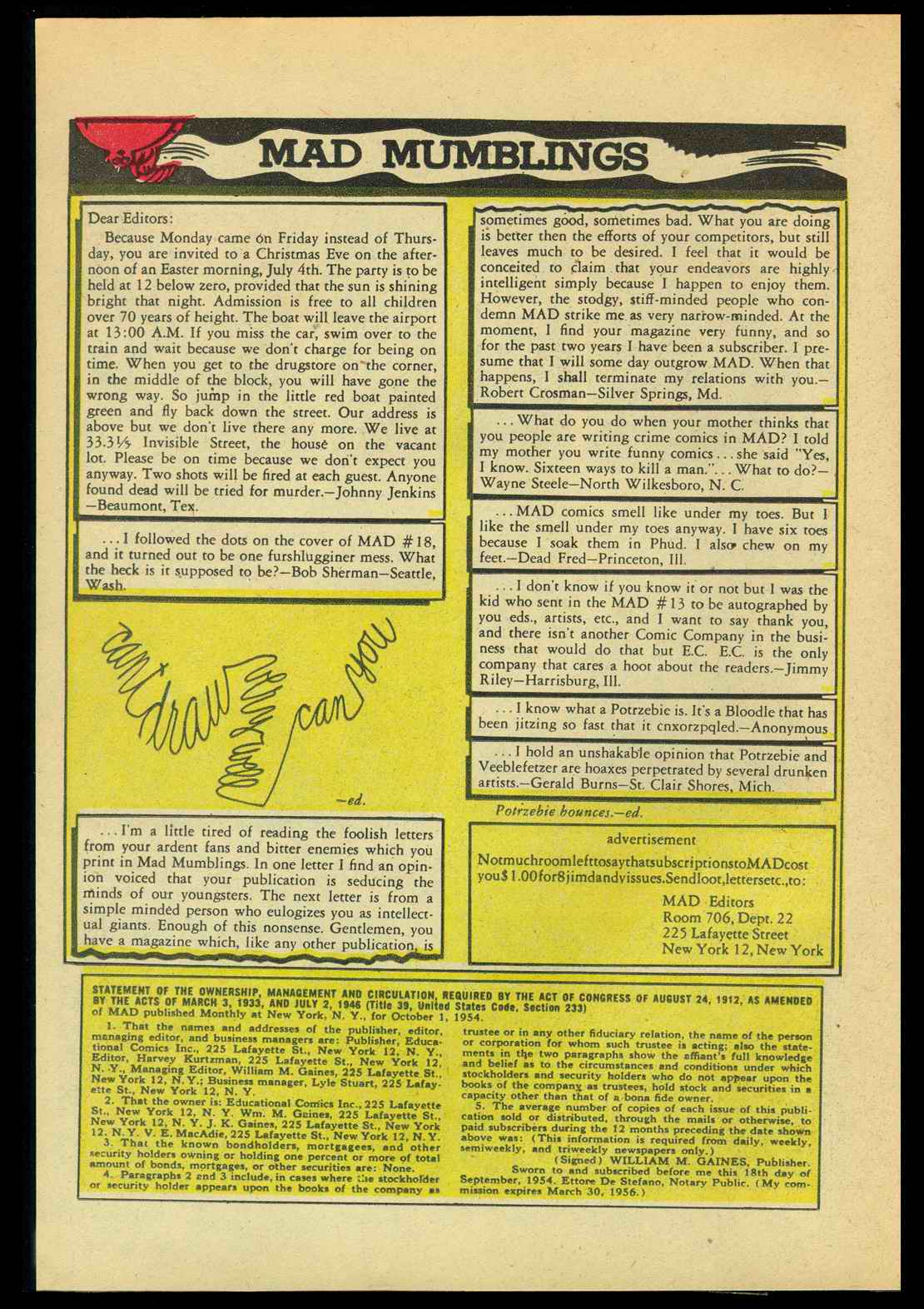 Read online MAD comic -  Issue #22 - 16