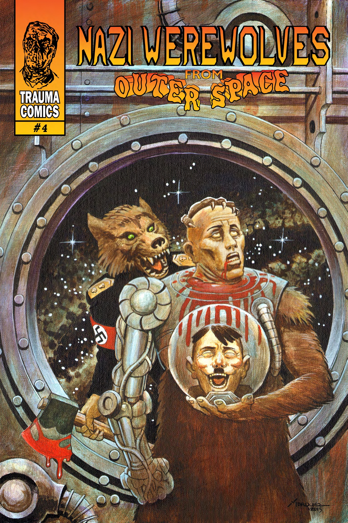 Read online Nazi Werewolves from Outer Space comic -  Issue #4 - 1