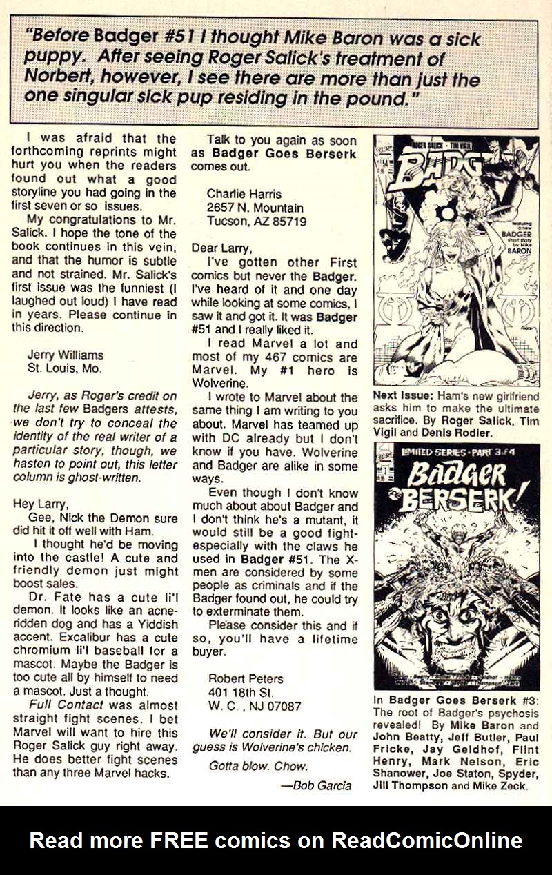 Read online The Badger comic -  Issue #53 - 30