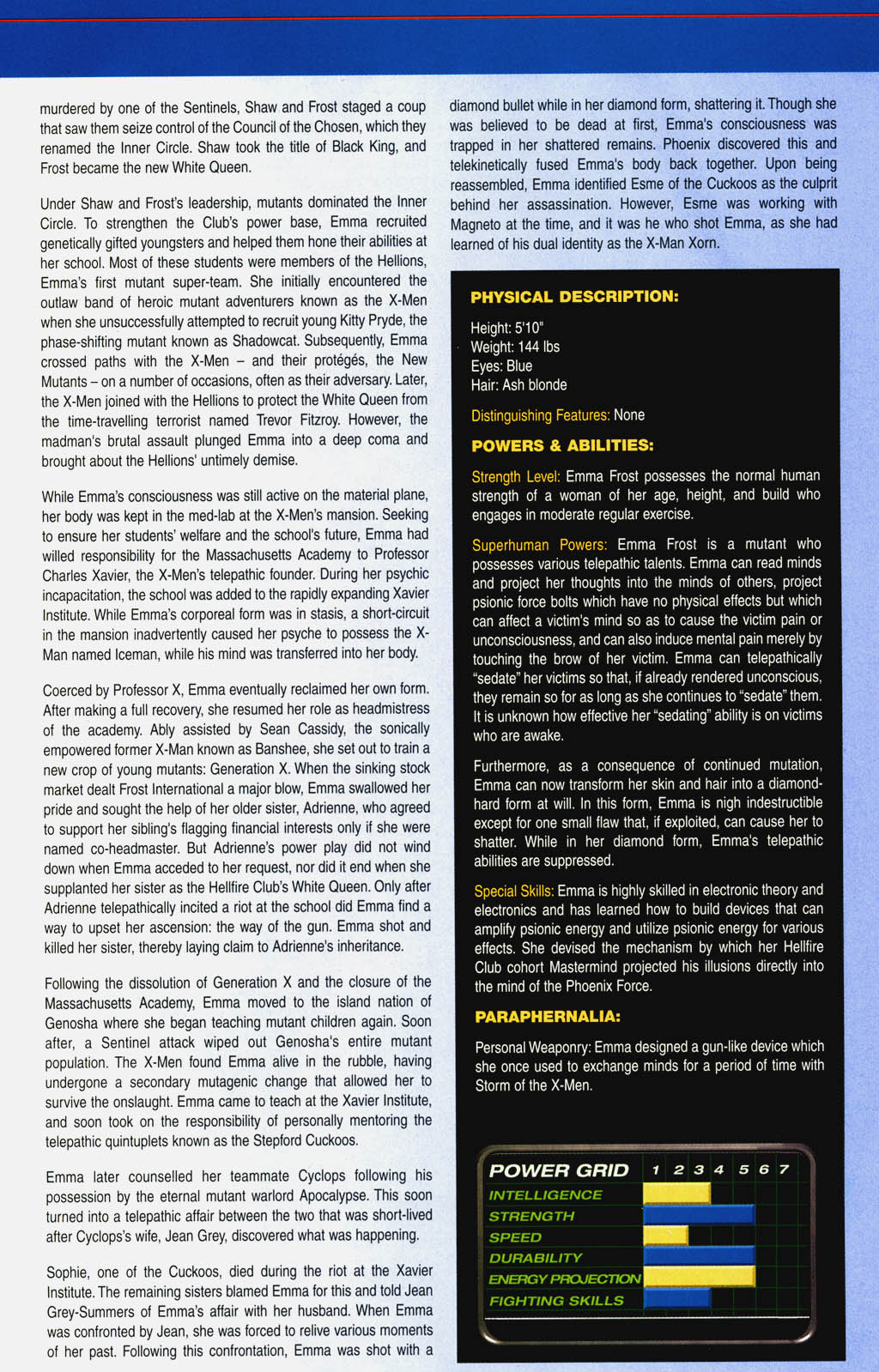 Official Handbook of the Marvel Universe: X-Men 2004 issue Full - Page 10