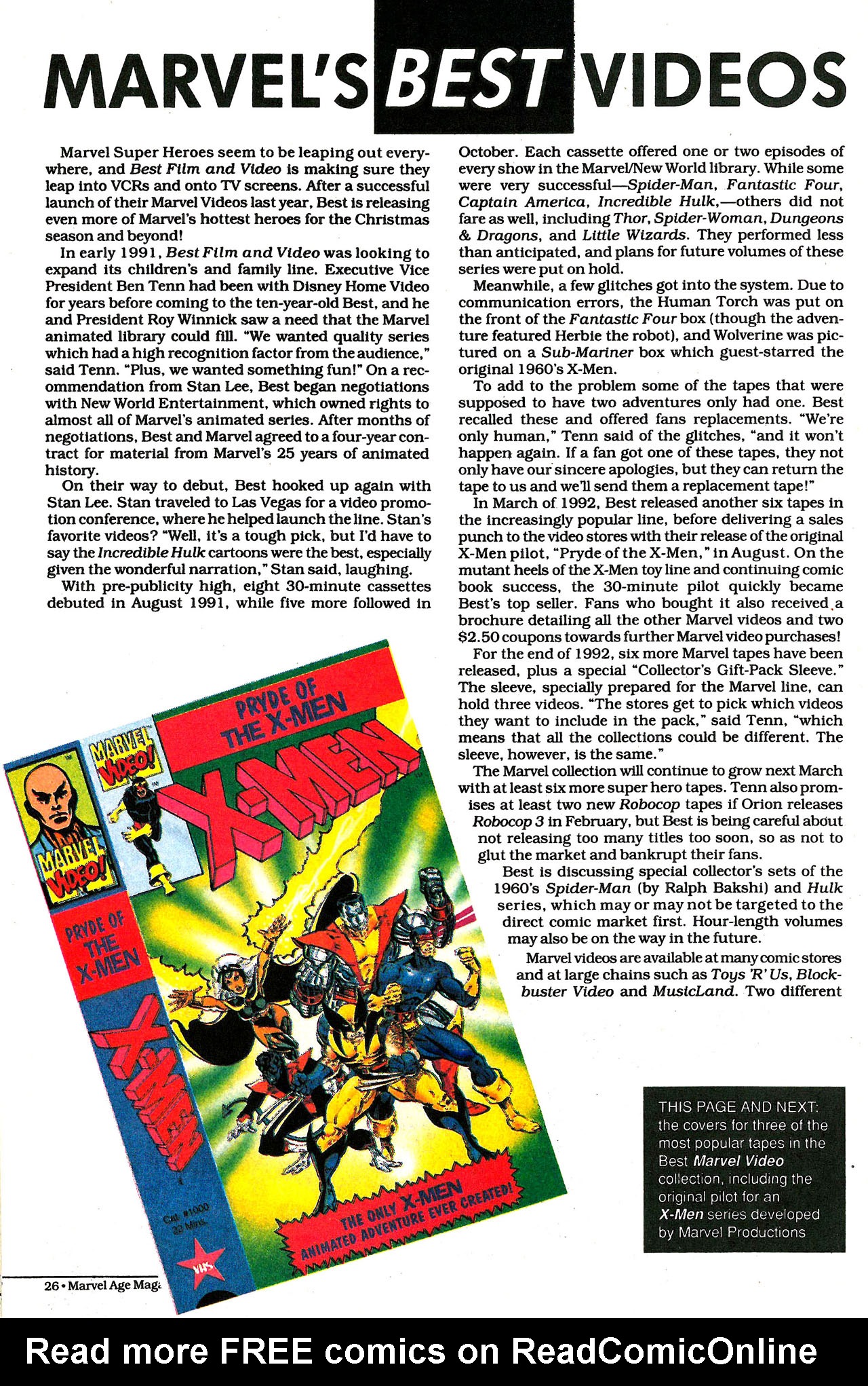 Read online Marvel Age comic -  Issue #121 - 27