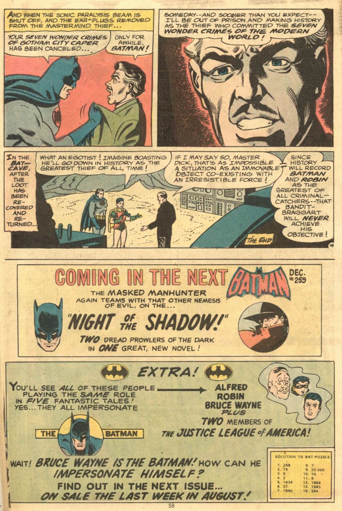 Read online Batman (1940) comic -  Issue #258 - 58