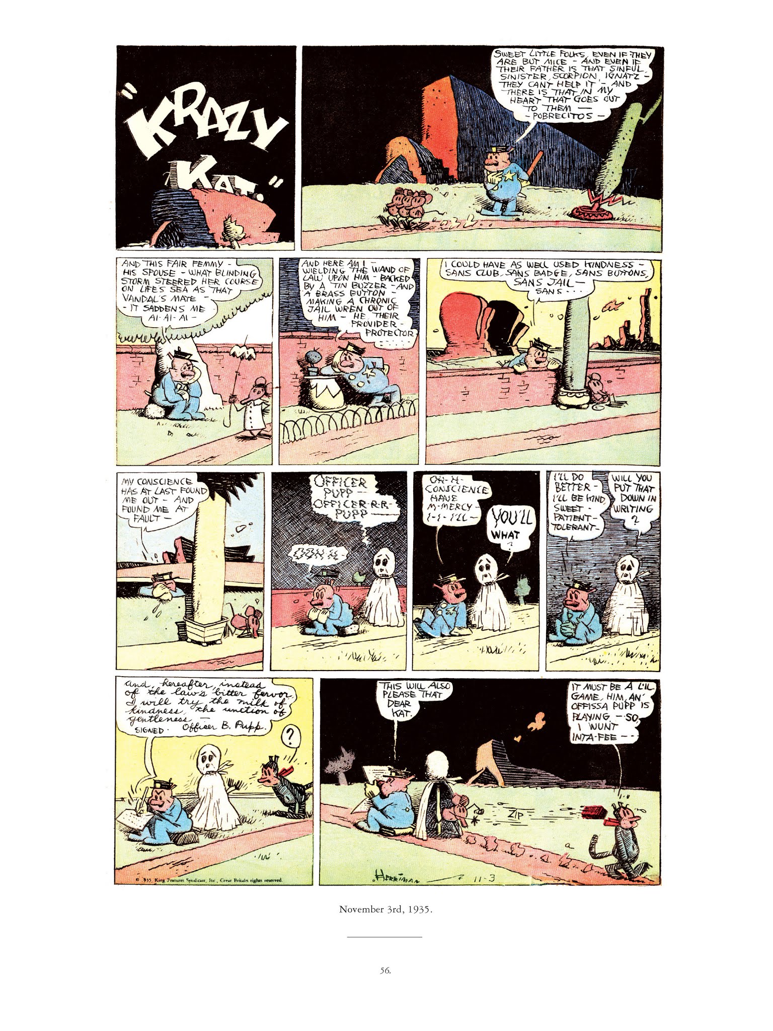 Read online Krazy & Ignatz comic -  Issue # TPB 9 - 54