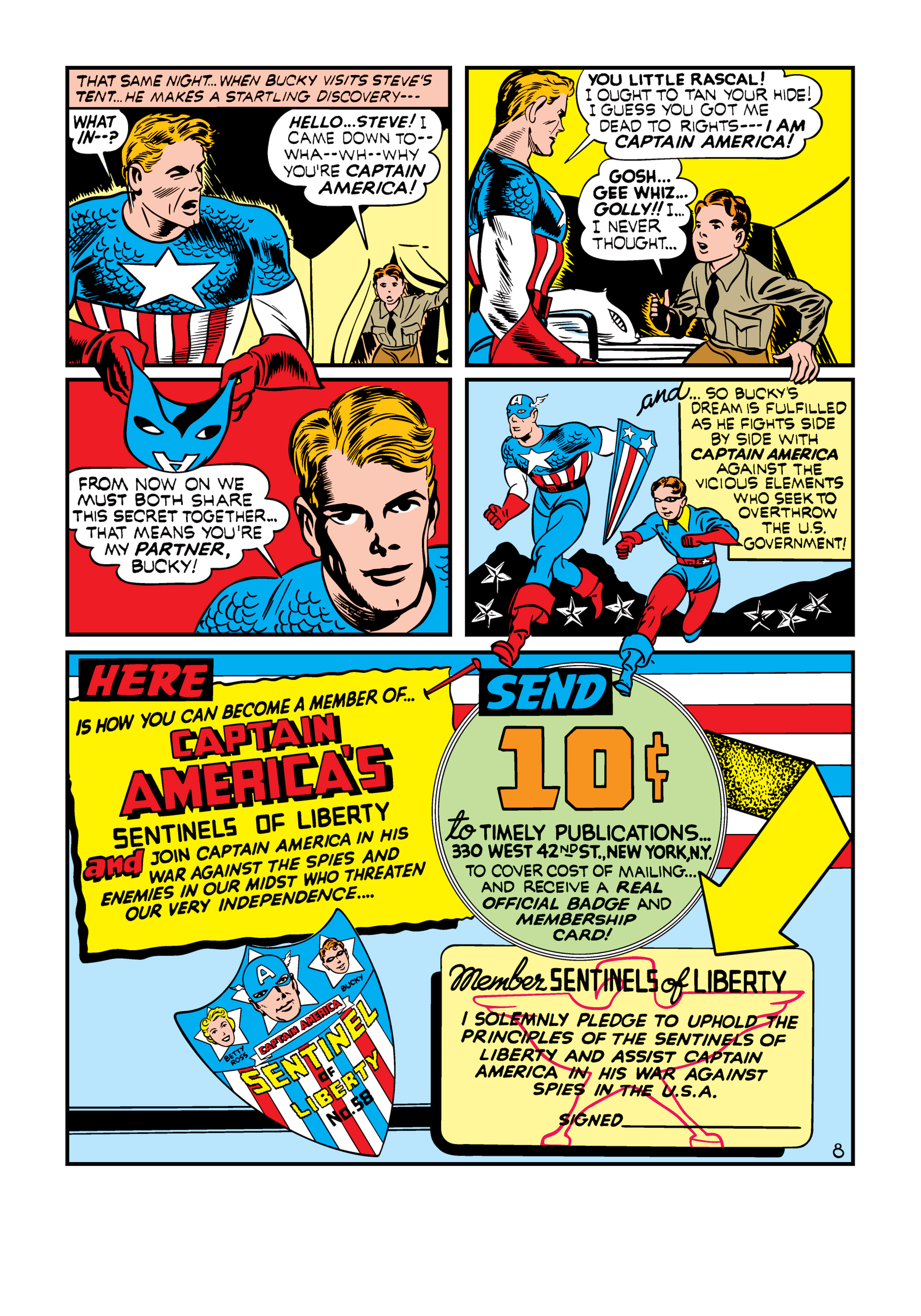 Read online Marvel Masterworks: Golden Age Captain America comic -  Issue # TPB 1 (Part 1) - 19