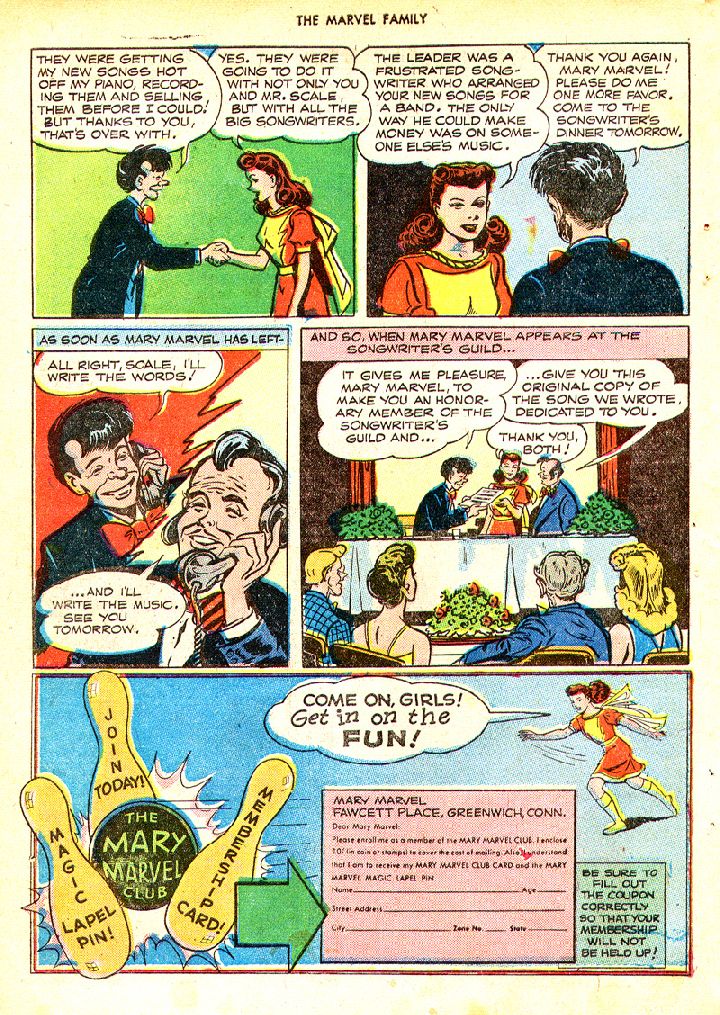 Read online The Marvel Family comic -  Issue #21 - 22