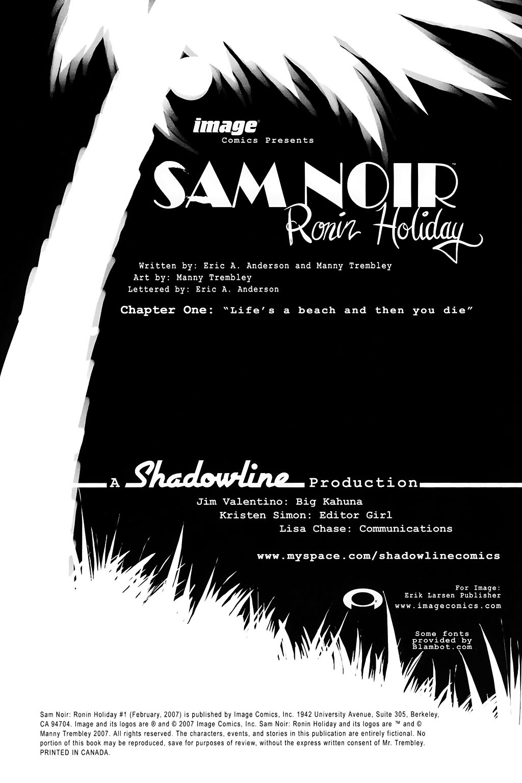 Read online Sam Noir: Ronin Holiday comic -  Issue #1 - 2