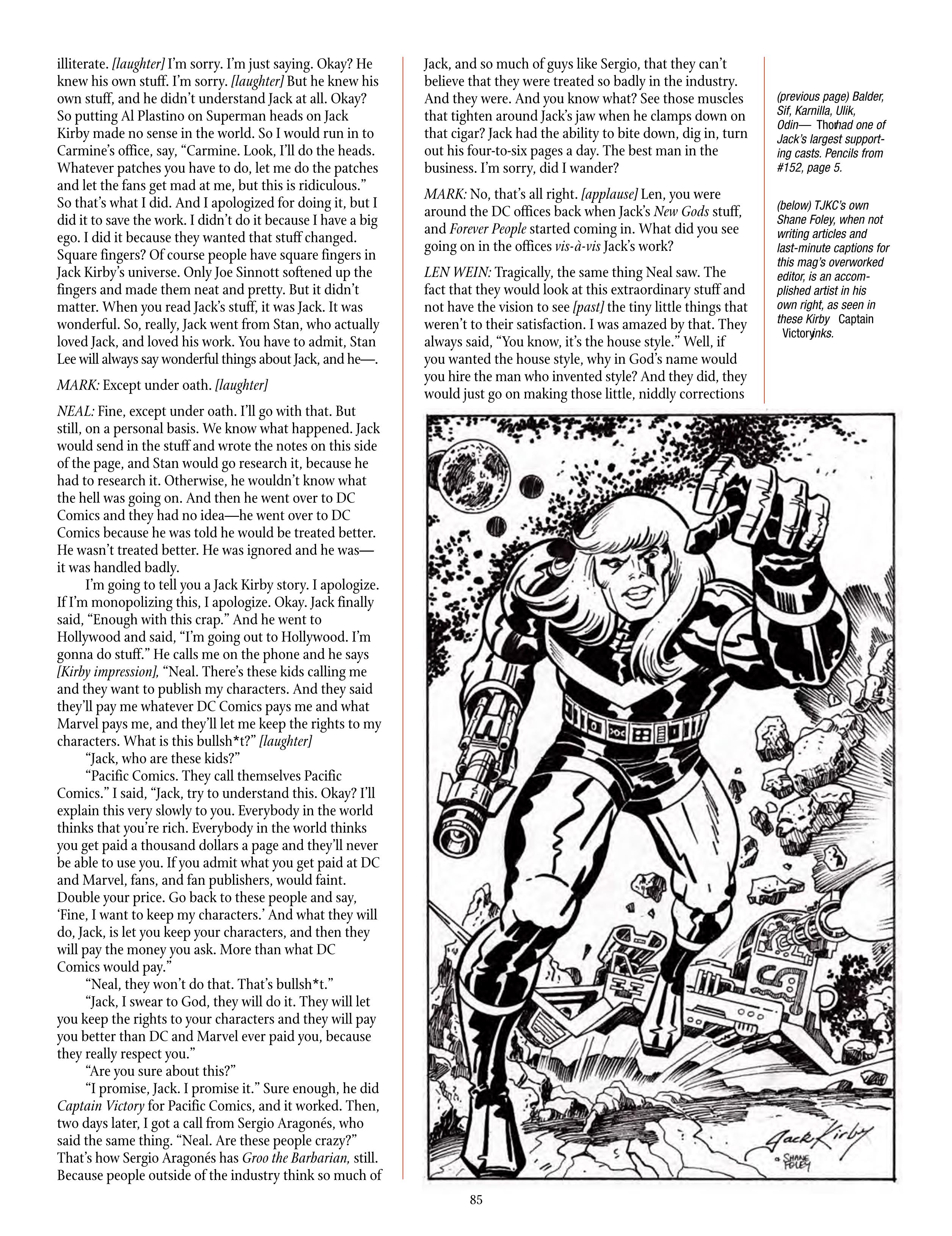 Read online The Jack Kirby Collector comic -  Issue #68 - 87