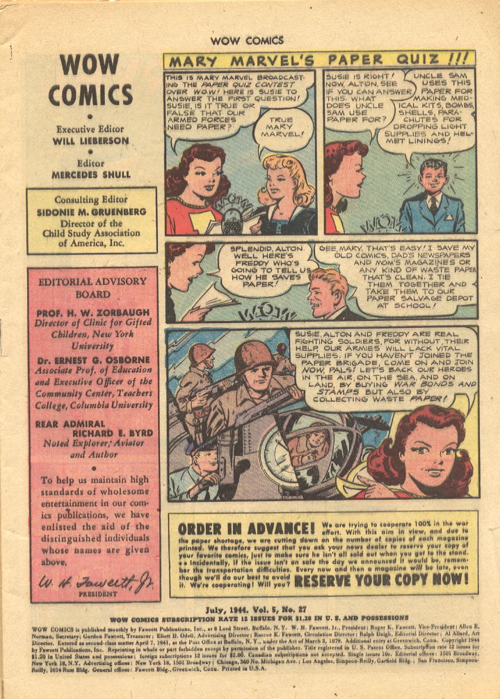 Read online Wow Comics comic -  Issue #27 - 3